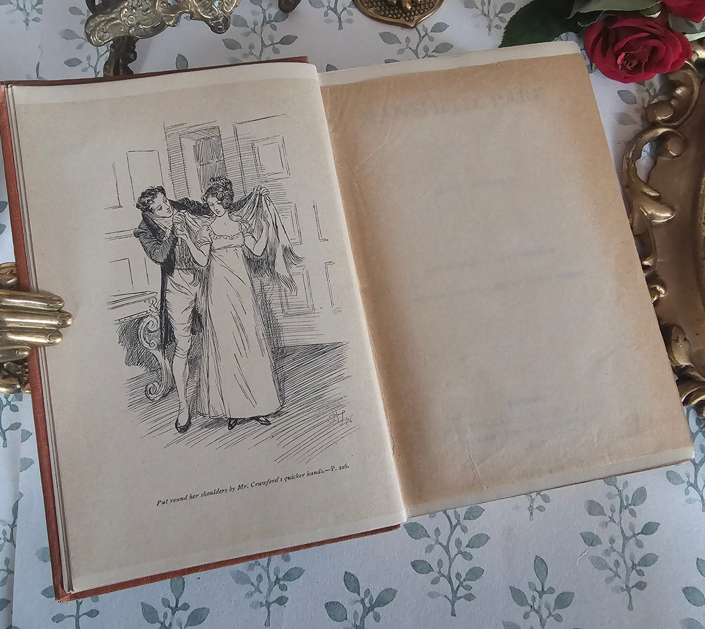 1898 Mansfield Park by Jane Austen: Scarce, Antique Illustrated Book