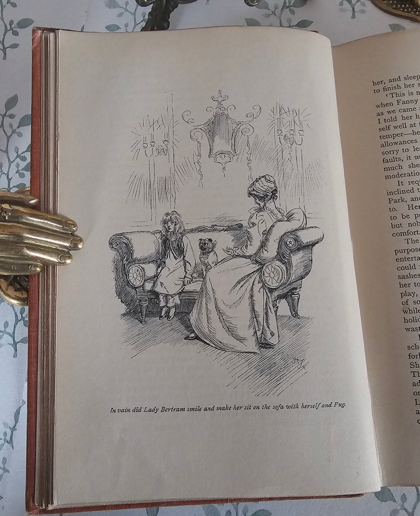 1898 Mansfield Park by Jane Austen: Scarce, Antique Illustrated Book