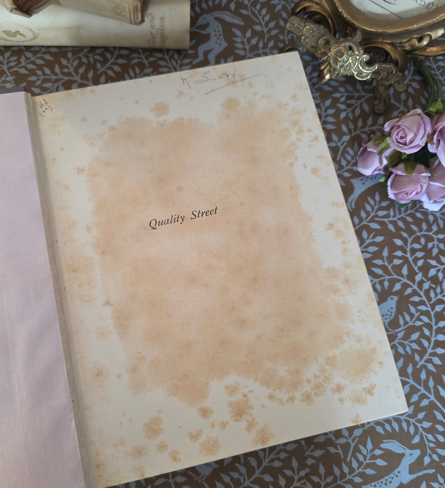 1913 Quality Street Book, JM Barrie, Hugh Thomson Illustrations, Original Box