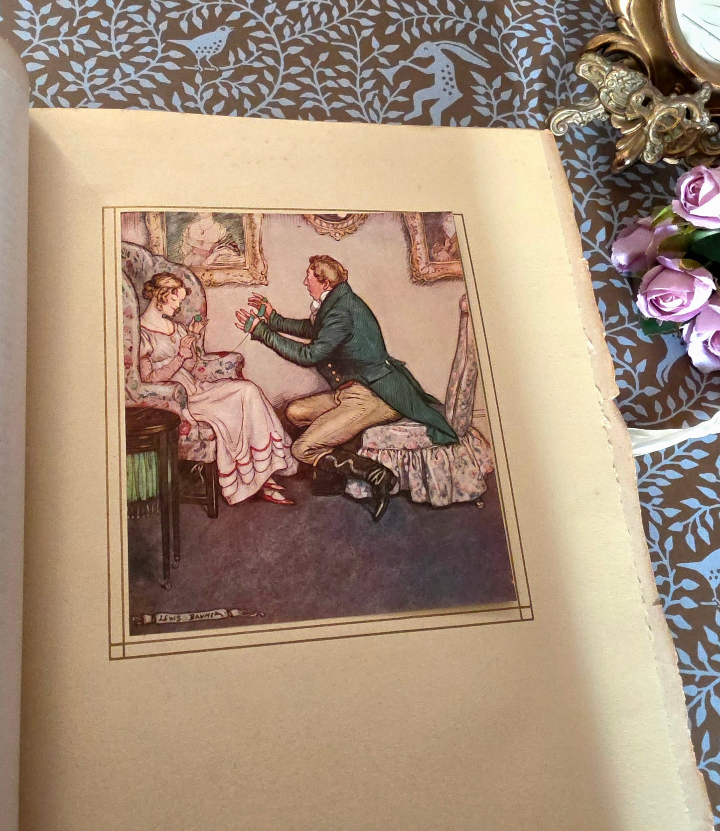 1913 Vanity Fair Antique Book: Limited Edition, Signed, Illustrated, Vellum Binding