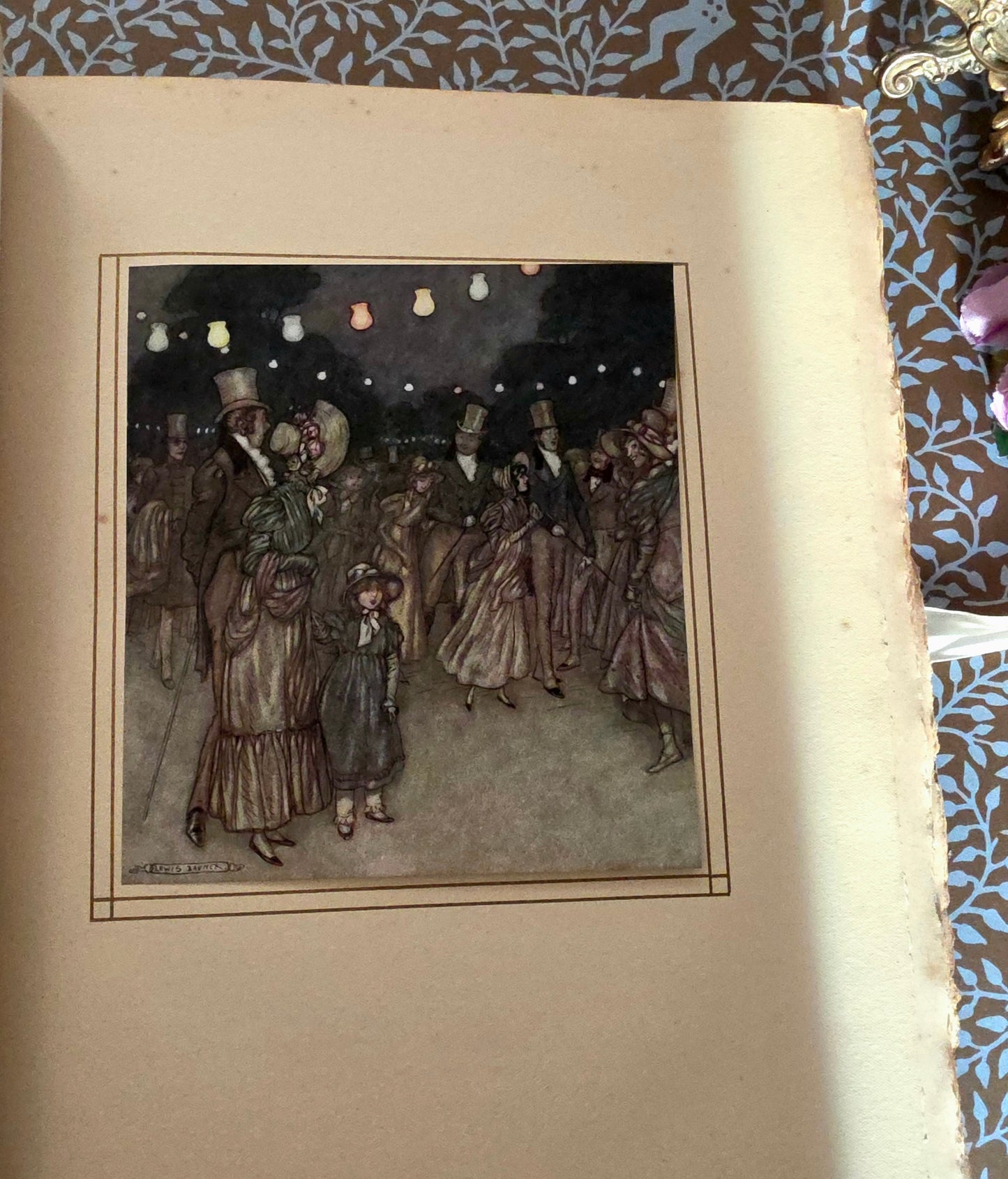 1913 Vanity Fair Antique Book: Limited Edition, Signed, Illustrated, Vellum Binding