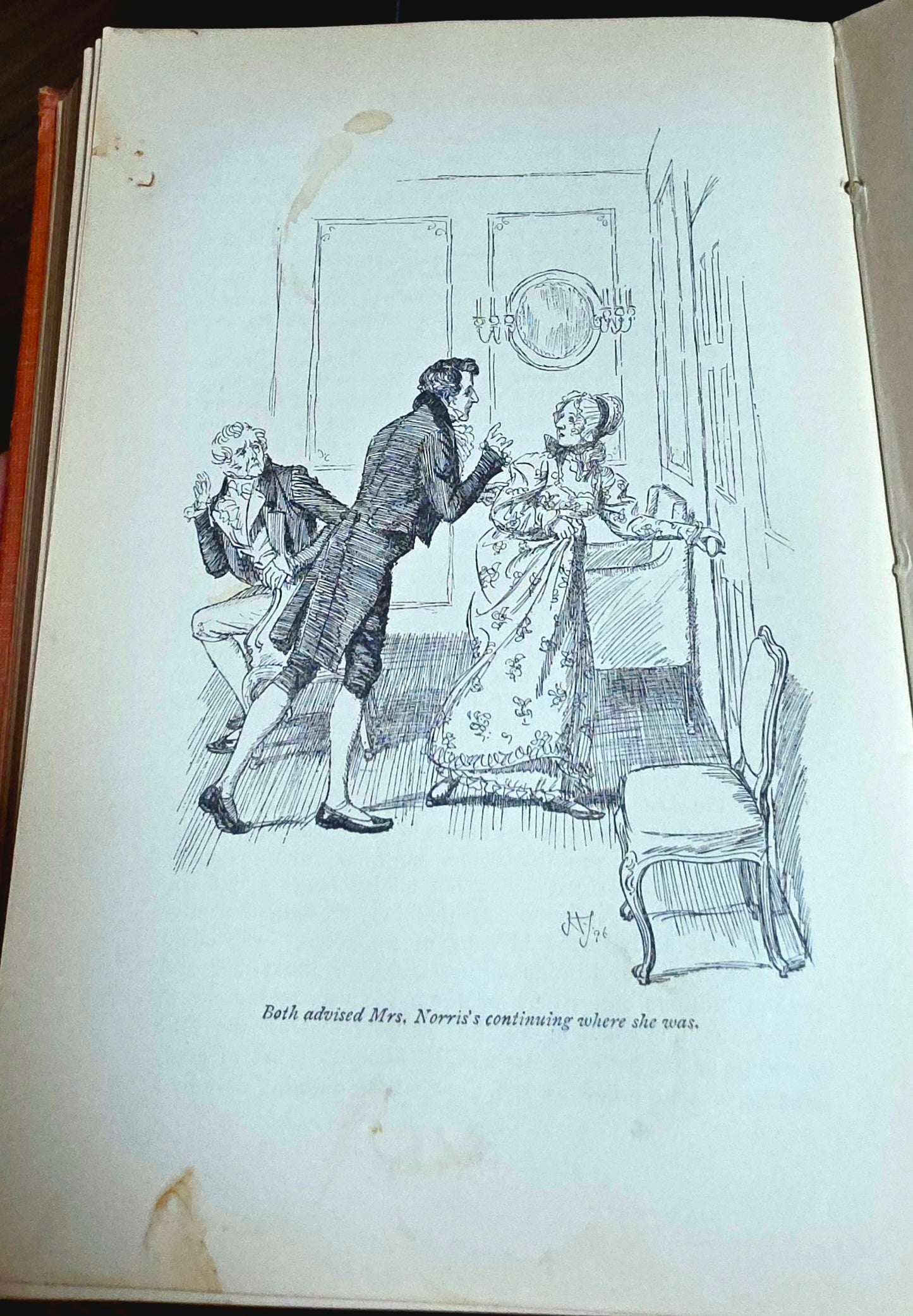 1898 Mansfield Park by Jane Austen: Scarce, Antique Illustrated Book