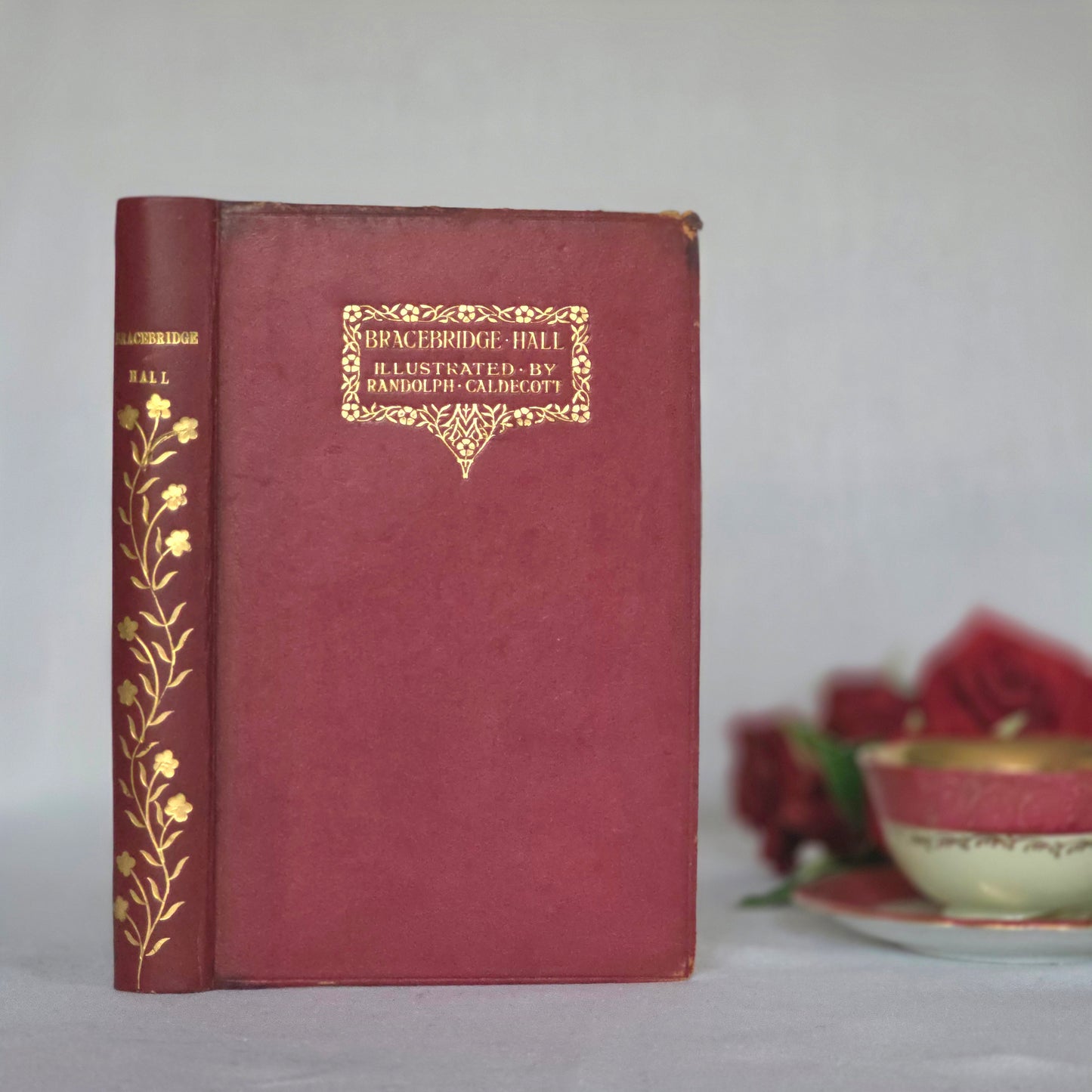 1903 Bracebridge Hall by Washington Irving: Full Leather Illustrated Edition