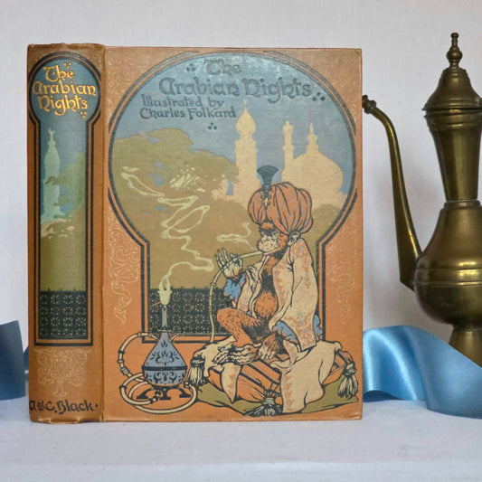 1913 The Arabian Nights Illustrated by Charles Folkard : Antique Book