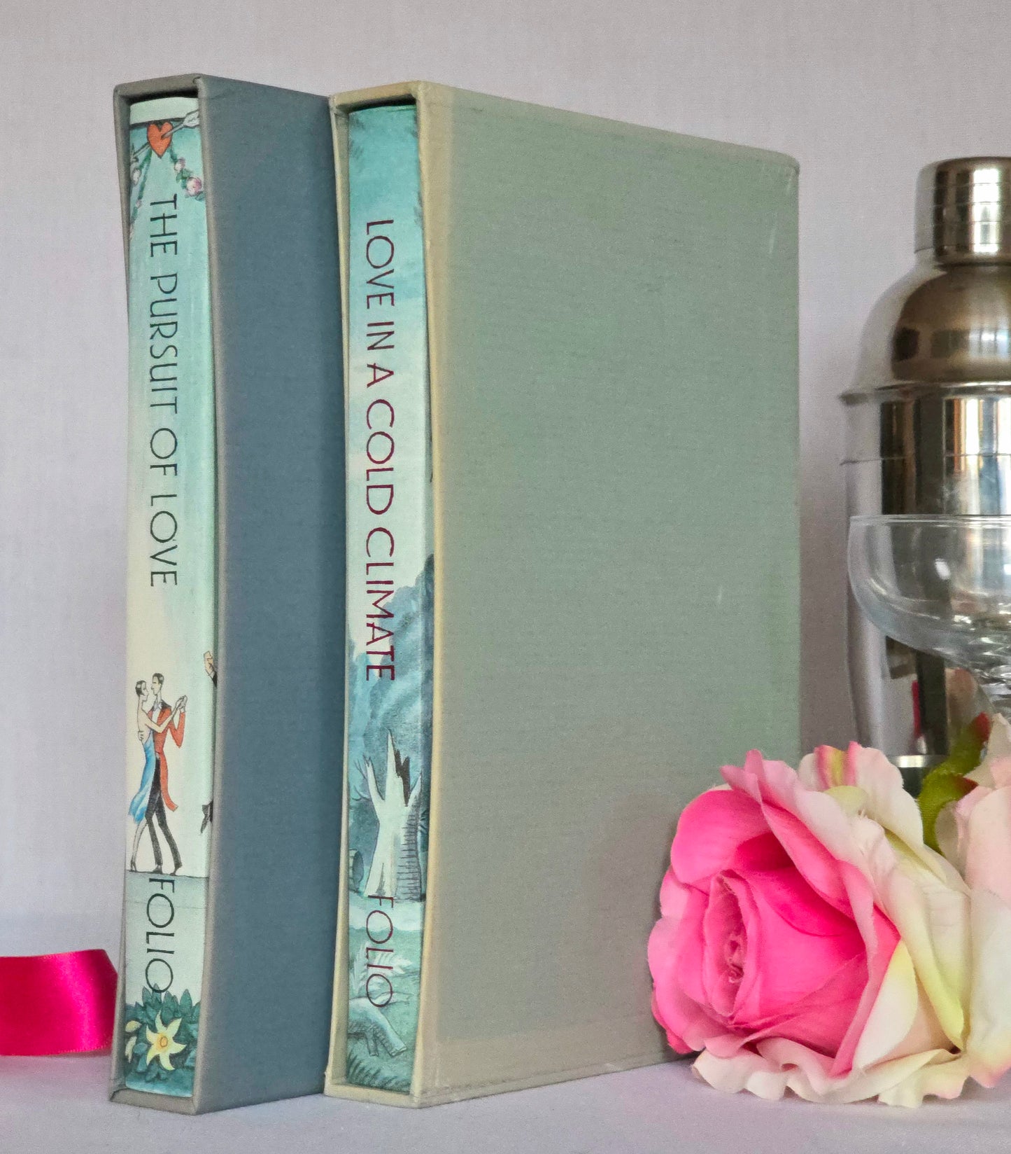 Nancy Mitford Folio Society Set: The Pursuit of Love, Love in a Cold Climate