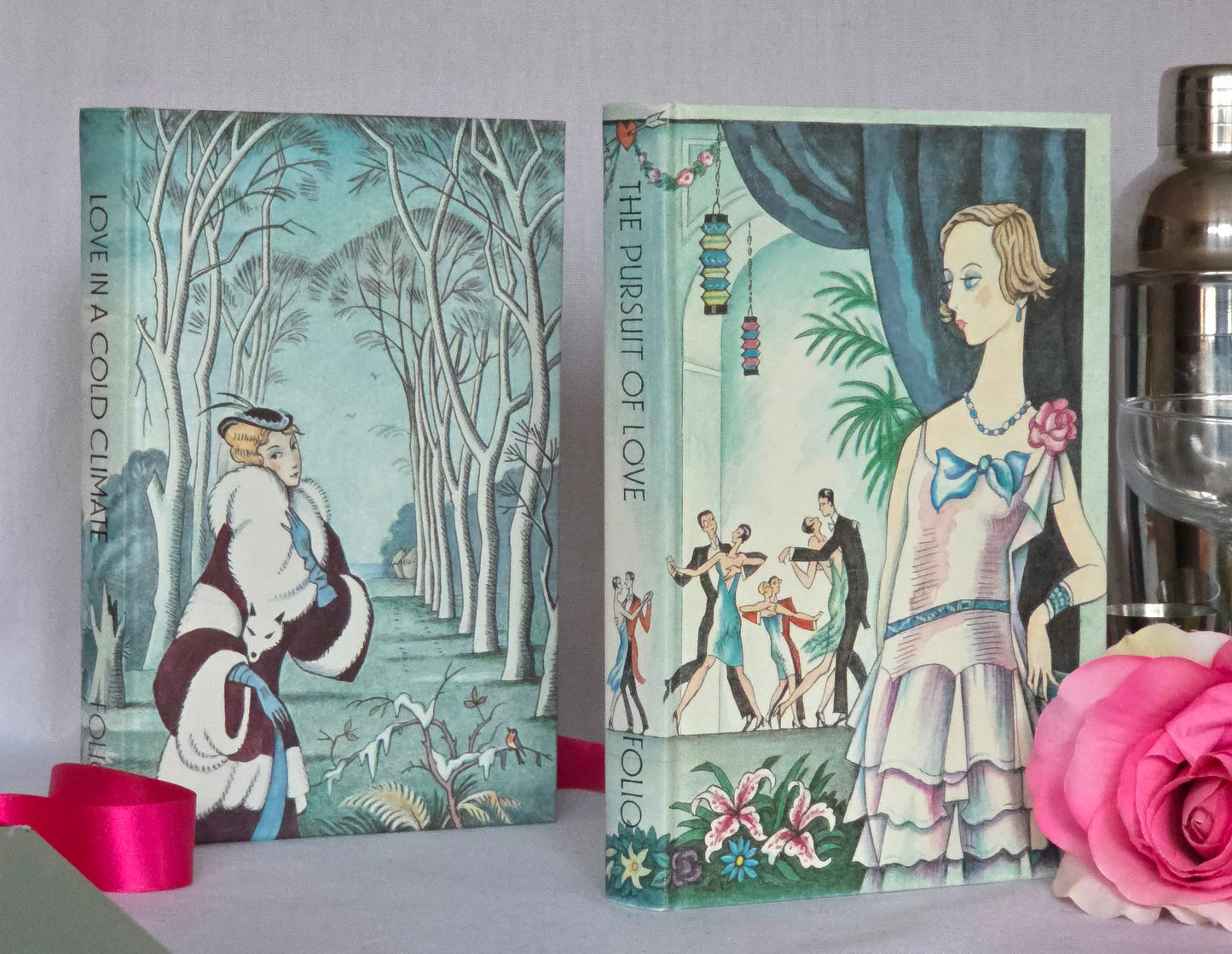 Nancy Mitford Folio Society Set: The Pursuit of Love, Love in a Cold Climate