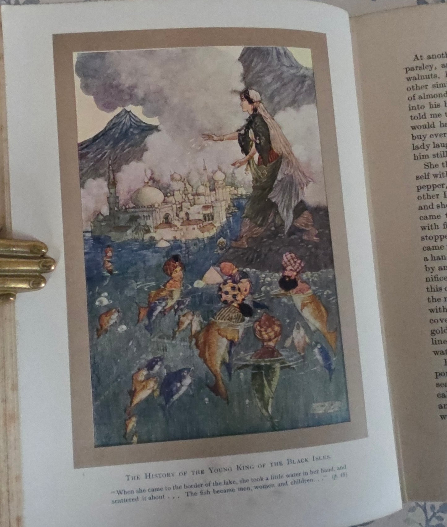 1913 The Arabian Nights Illustrated by Charles Folkard : Antique Book