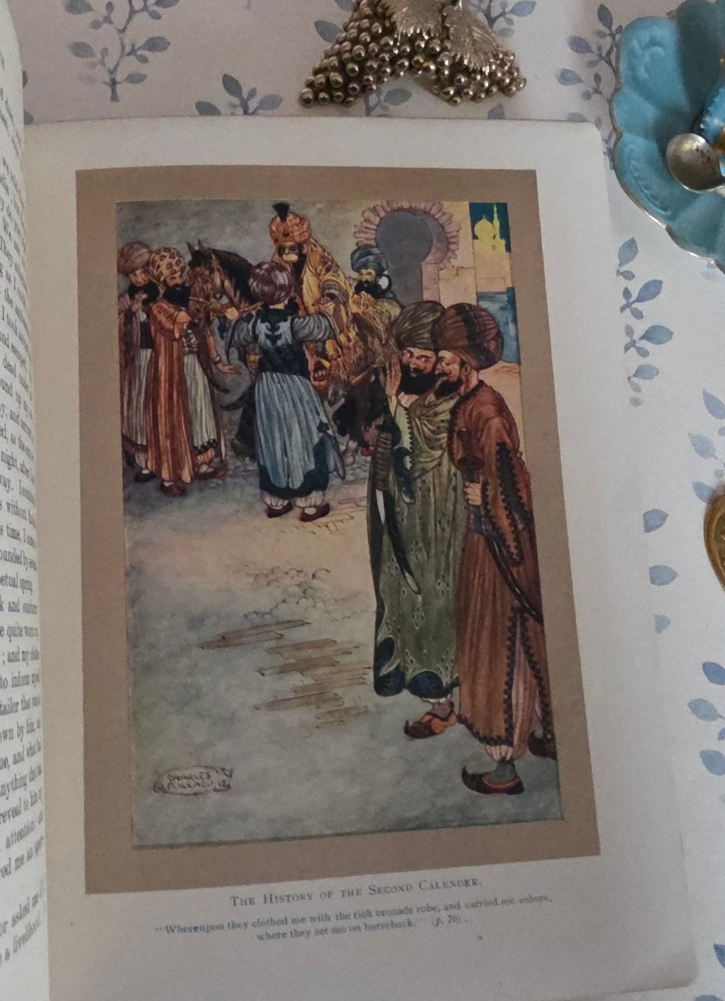 1913 The Arabian Nights Illustrated by Charles Folkard : Antique Book