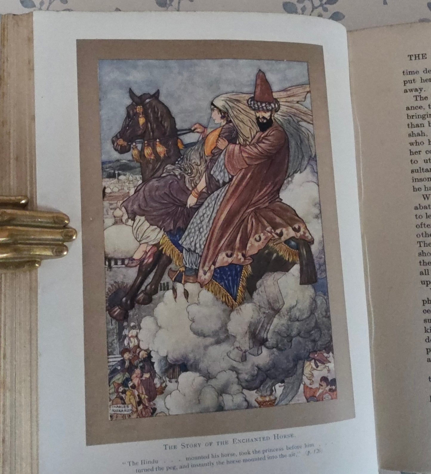 1913 The Arabian Nights Illustrated by Charles Folkard : Antique Book