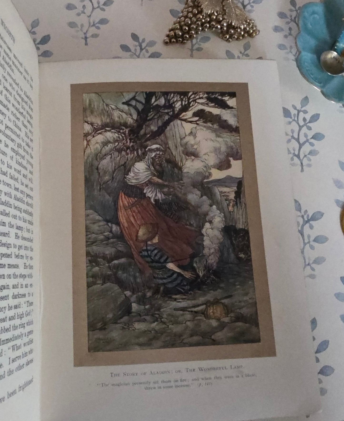 1913 The Arabian Nights Illustrated by Charles Folkard : Antique Book