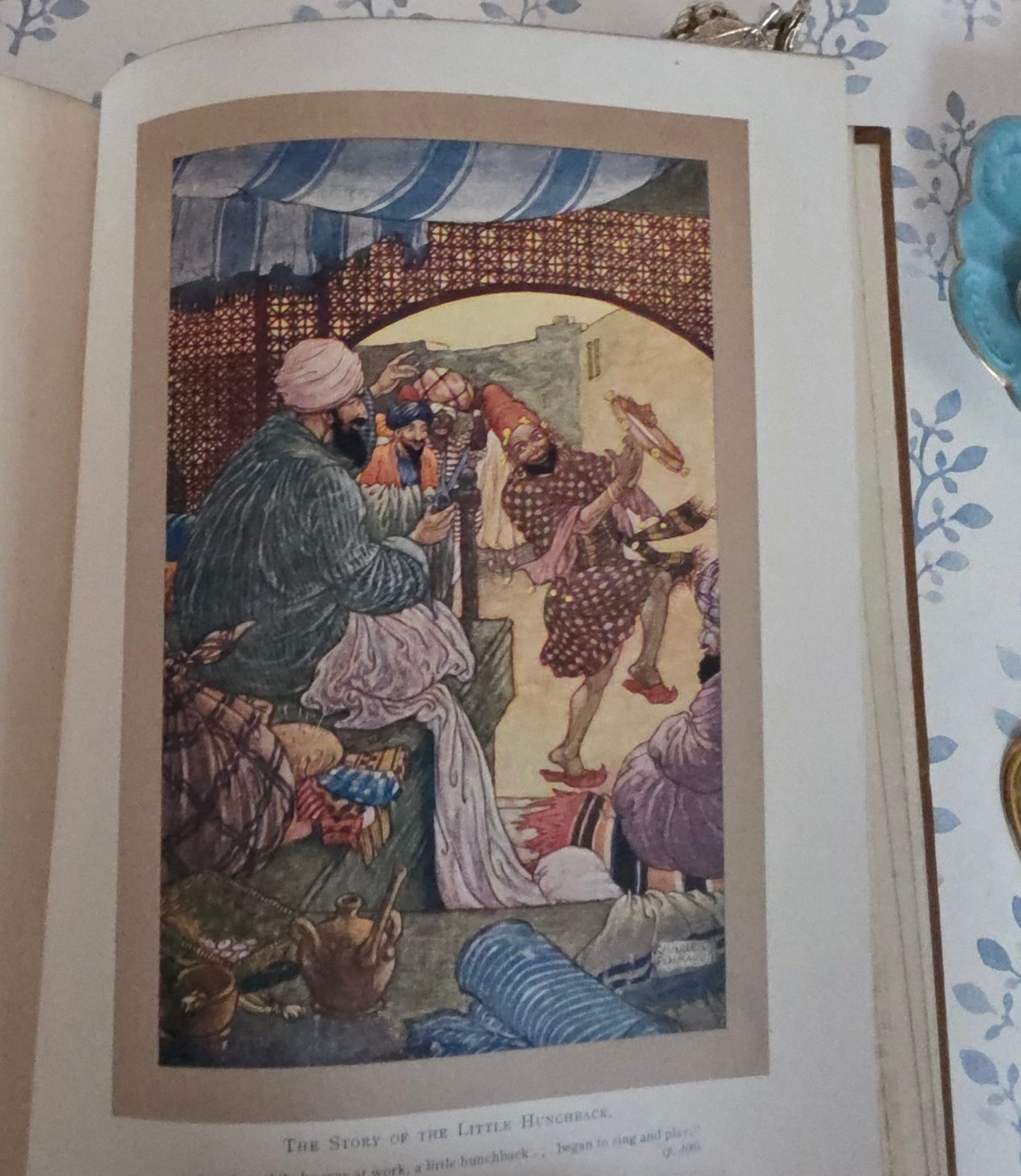 1913 The Arabian Nights Illustrated by Charles Folkard : Antique Book