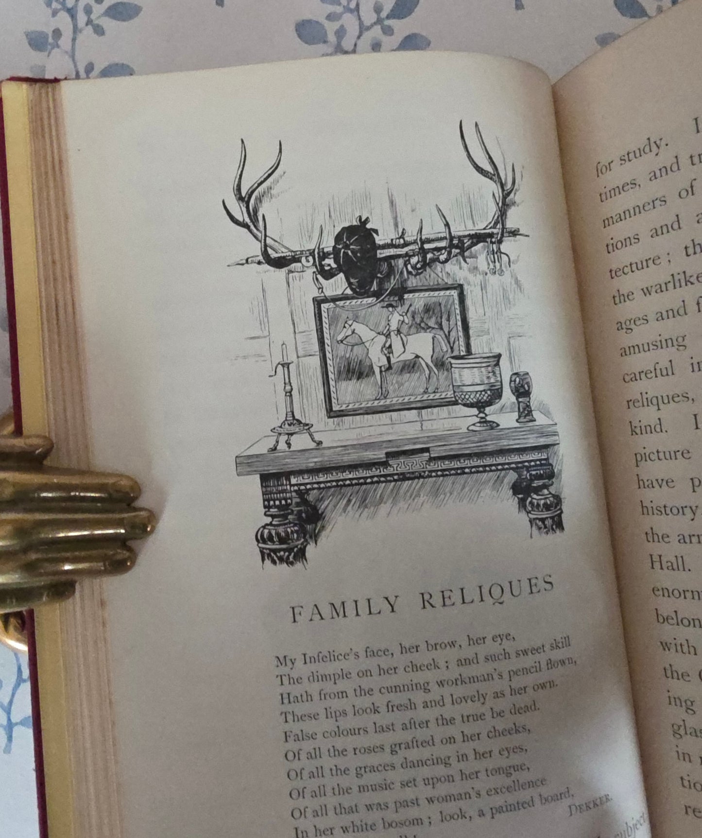 1903 Bracebridge Hall by Washington Irving: Full Leather Illustrated Edition