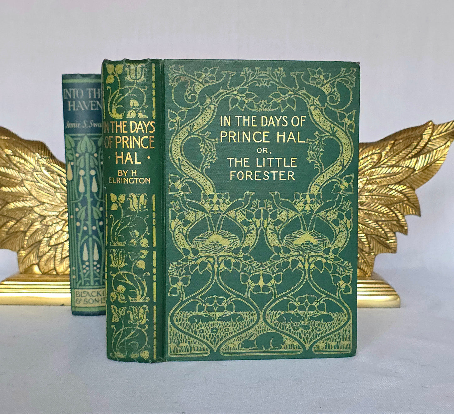 1910s Decorative Set: Five Illustrated Antique Books