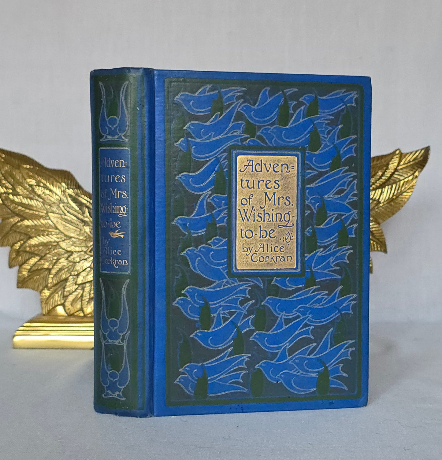 1900s Decorative Set: Three Antique Books