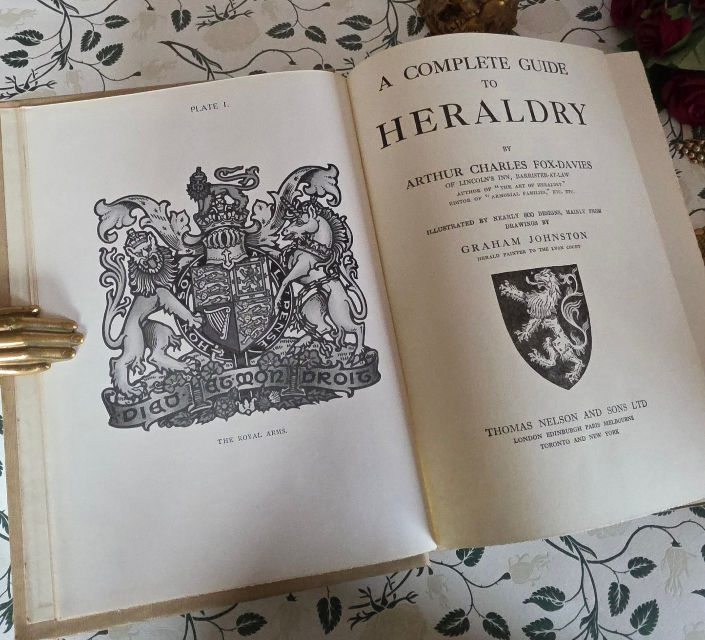 1950 A Complete Guide to Heraldry by Arthur Charles Fox-Davies - Illustrated Vintage Book