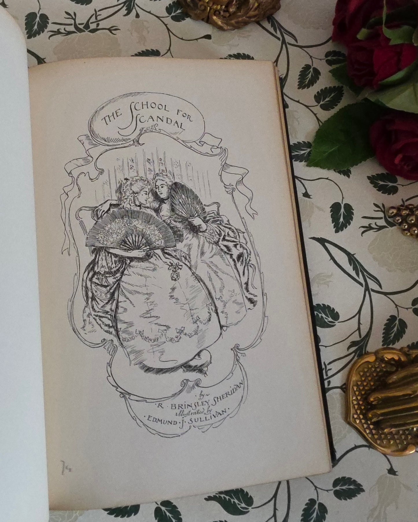 1896 The School For Scandal and The Rivals : Illustrated Antique Edition