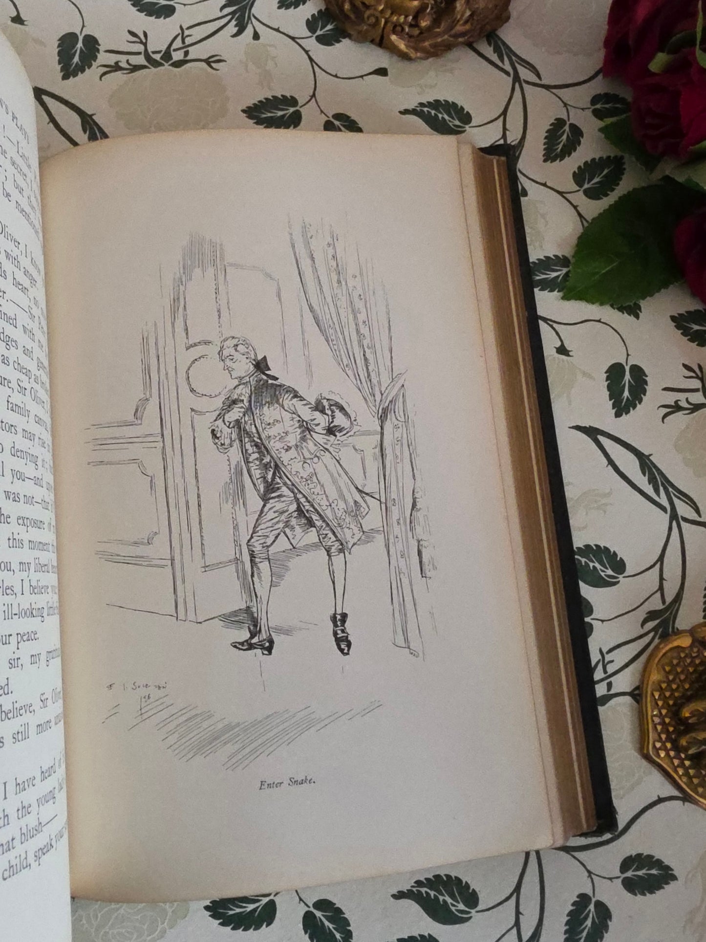 1896 The School For Scandal and The Rivals : Illustrated Antique Edition