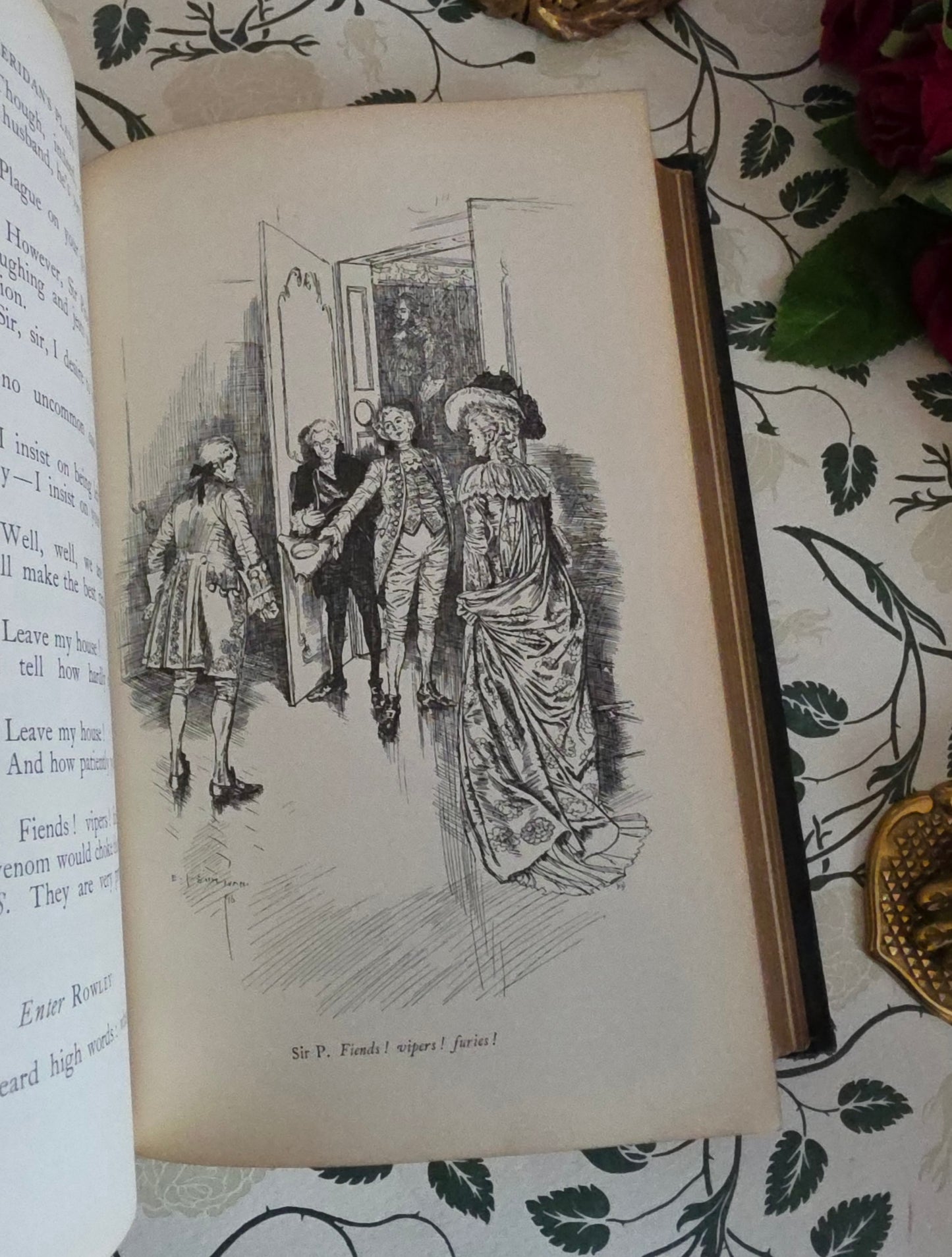 1896 The School For Scandal and The Rivals : Illustrated Antique Edition