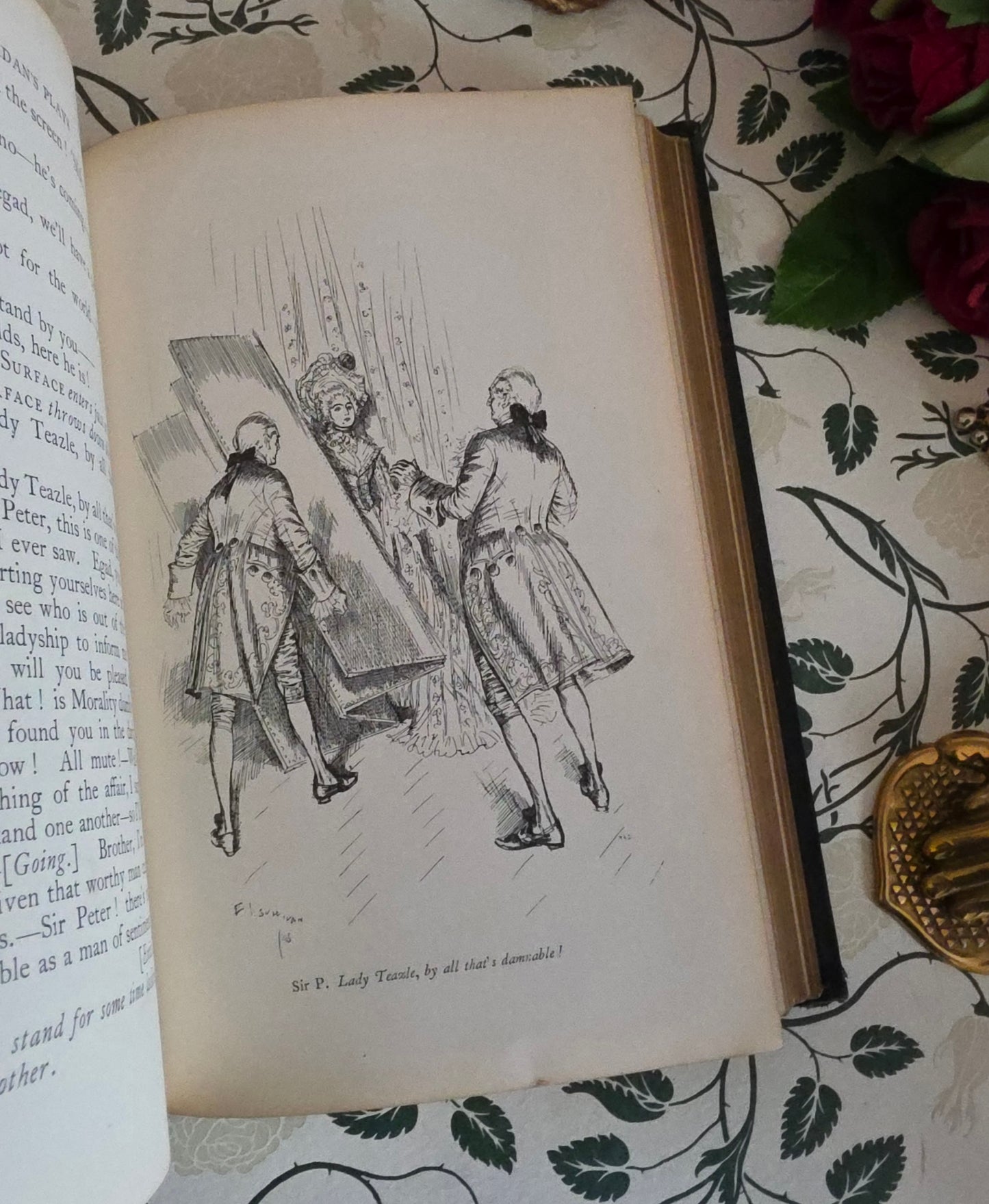 1896 The School For Scandal and The Rivals : Illustrated Antique Edition