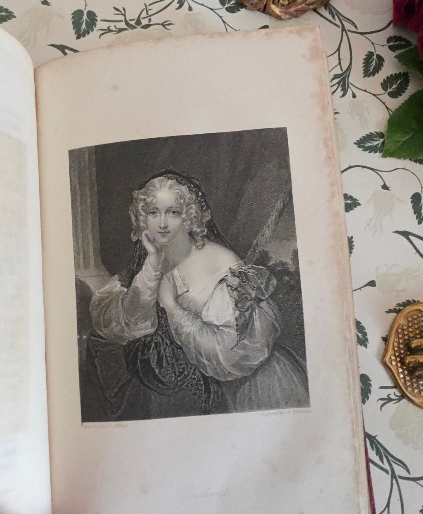 1857 Lives of Illustrious Women of England : Super Engraved Portraits