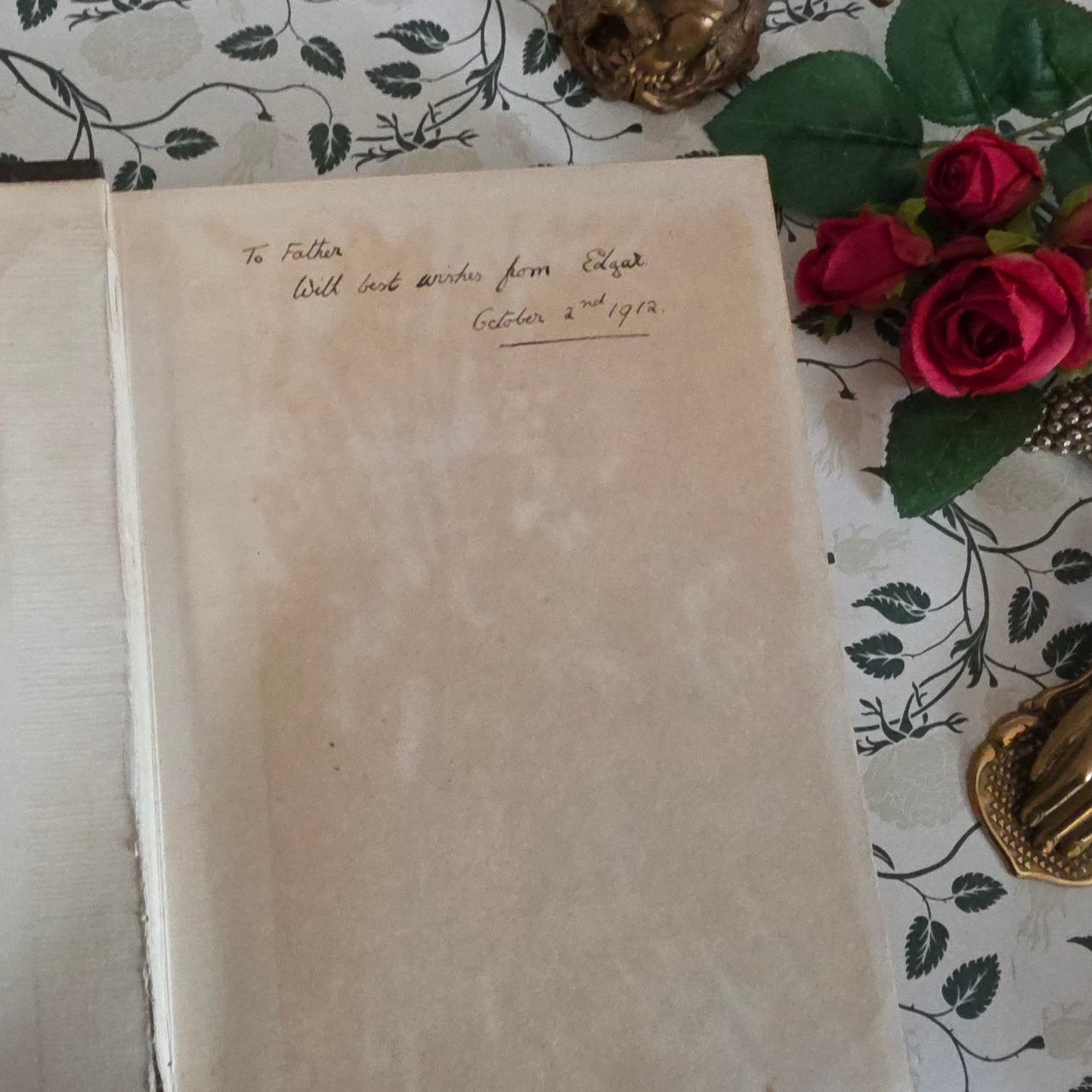 1909 Antique Essex Book: 75 Colour Plates, Decorative Binding