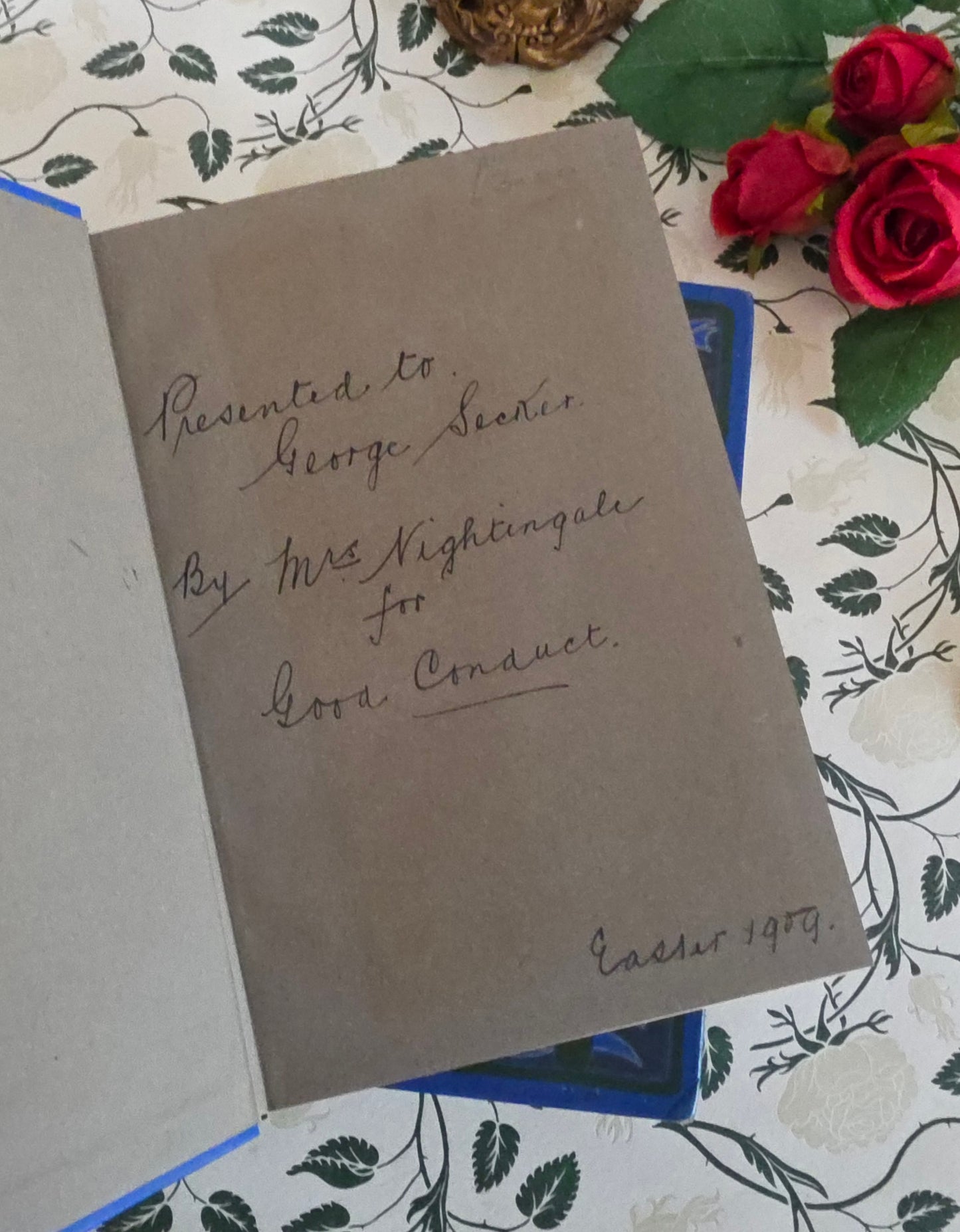 1900s Decorative Set: Three Antique Books