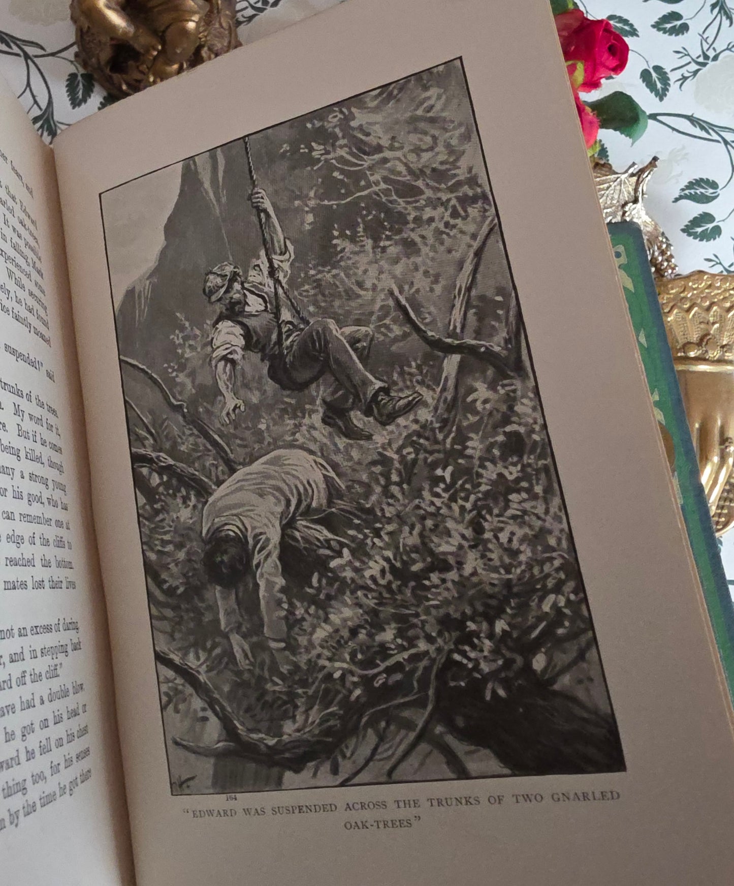 1900s Decorative Set: Three Antique Books