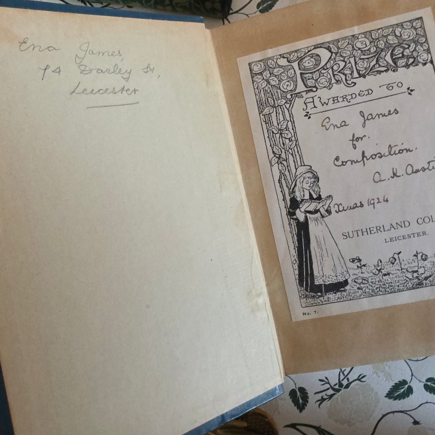 1910s Decorative Set: Five Illustrated Antique Books