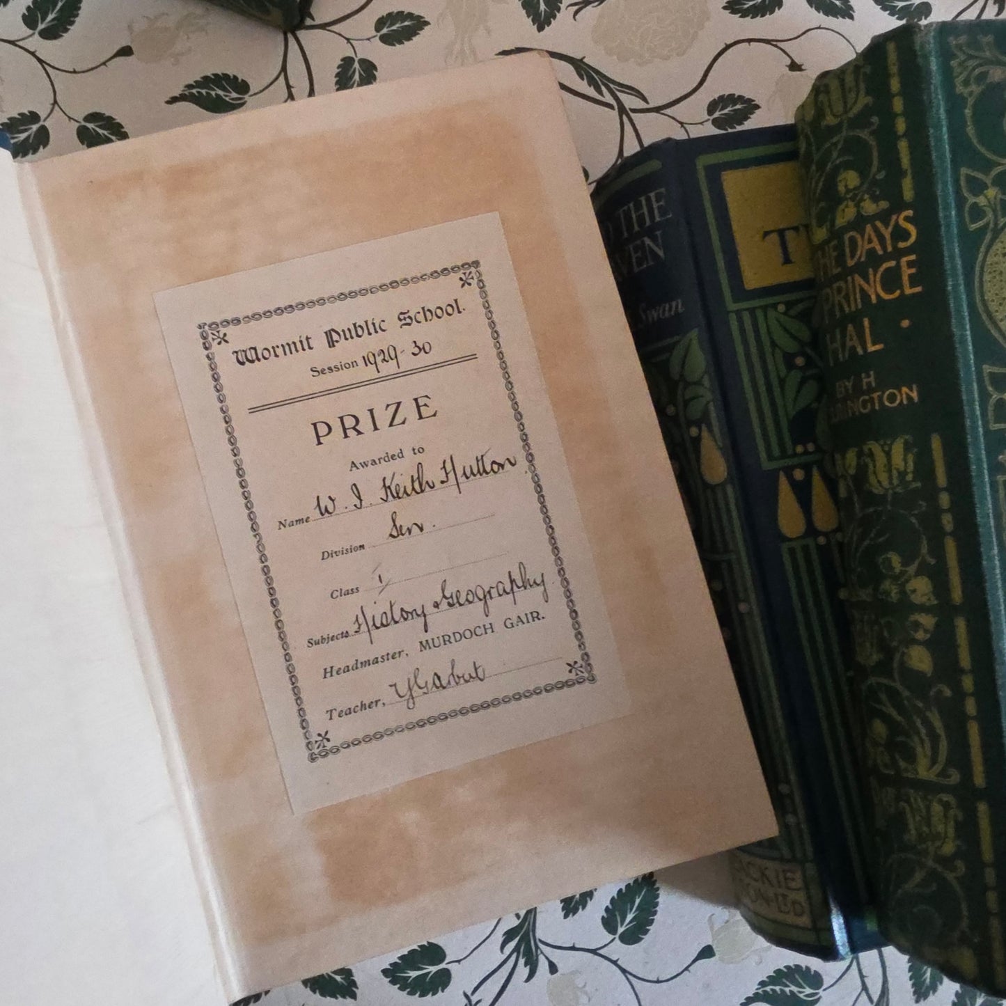 1910s Decorative Set: Five Illustrated Antique Books