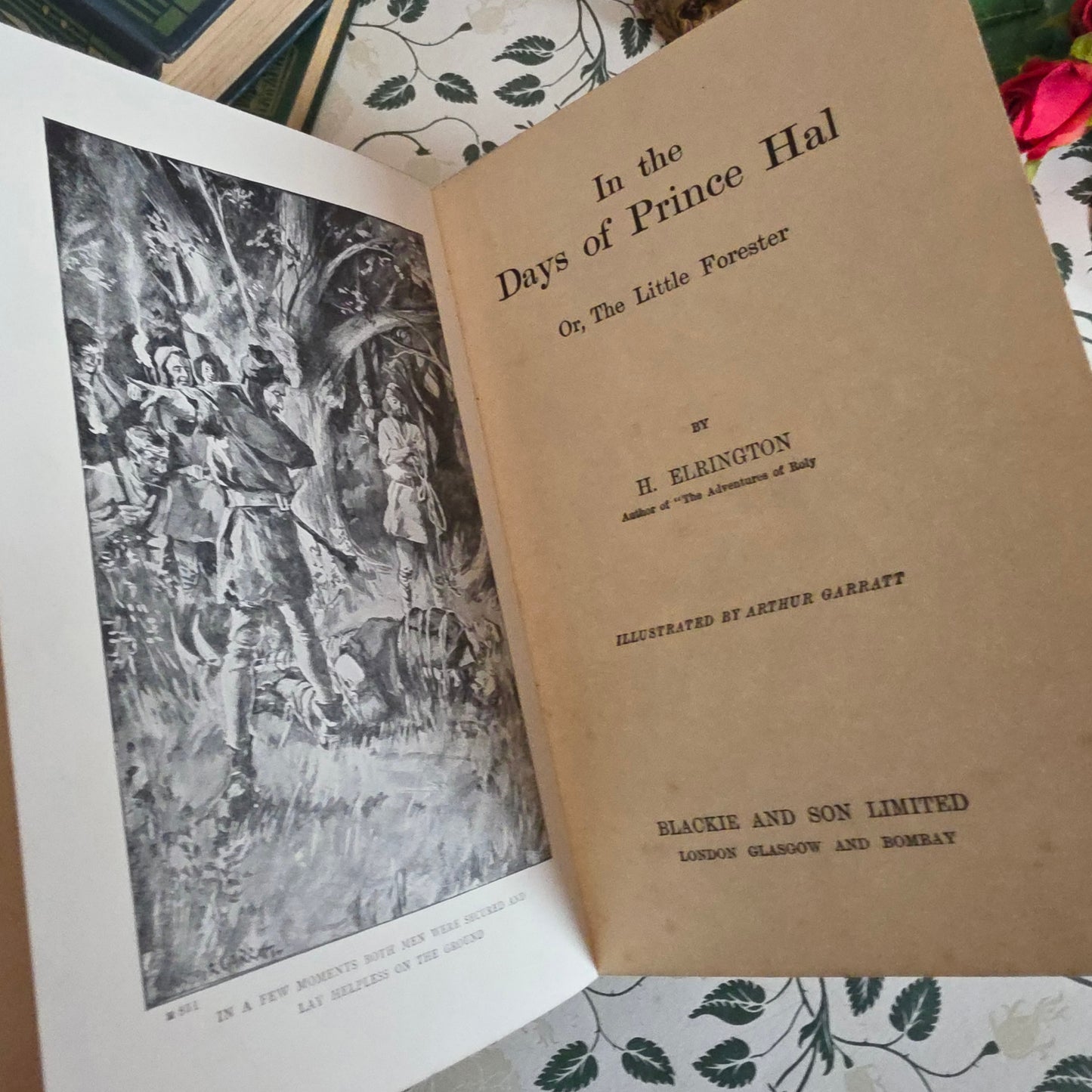 1910s Decorative Set: Five Illustrated Antique Books