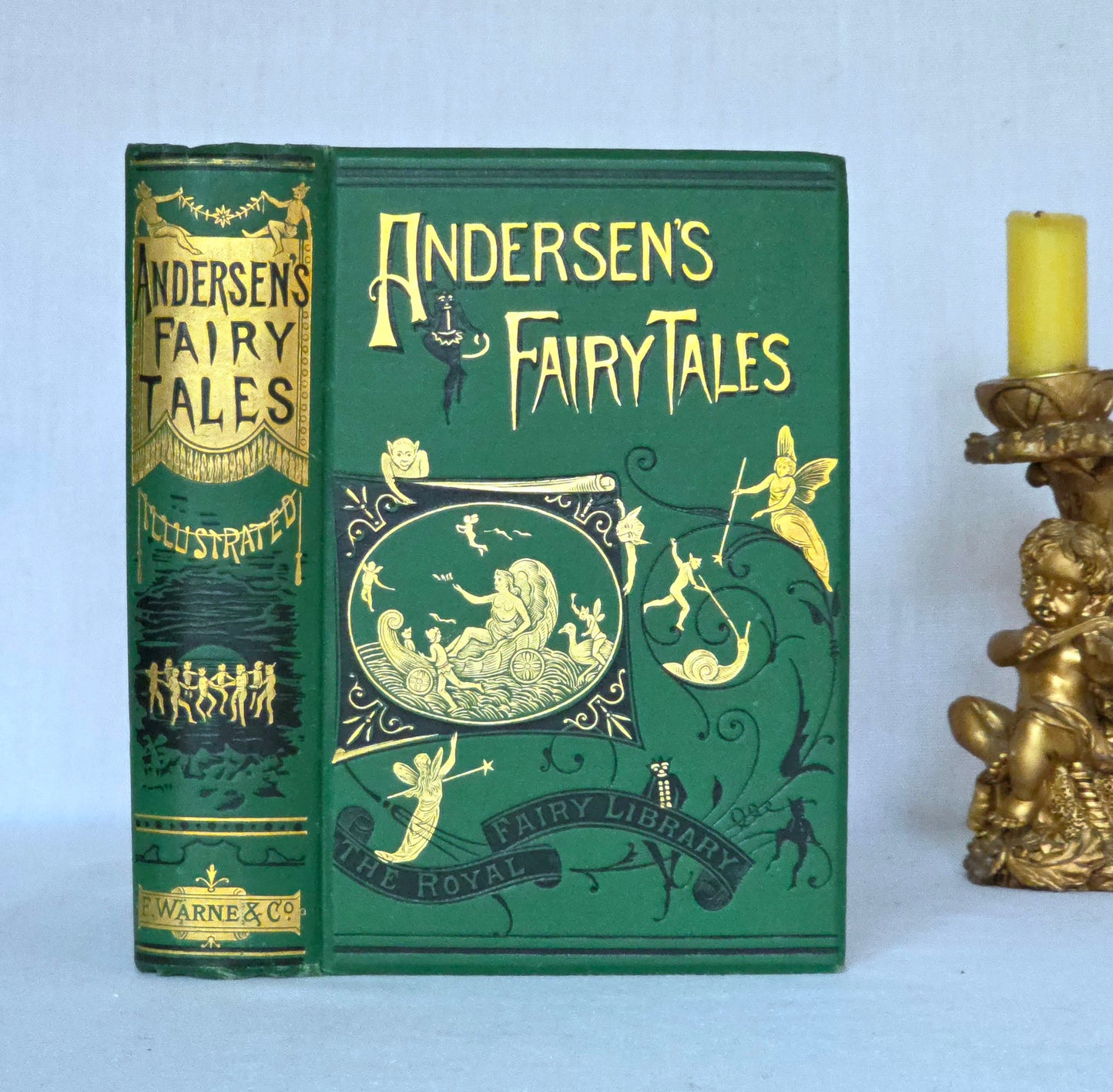 1888 Hans Christian Andersen Fairy Tales: Illustrated Antique Book