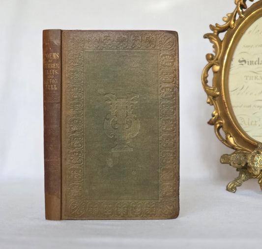 1850 FIRST EDITION Poems by Currer, Ellis and Acton Bell - Scarce Antique Brontë Book