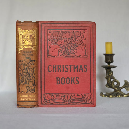 Antique Charles Dickens Christmas Books: Art Nouveau Illustrated Edition