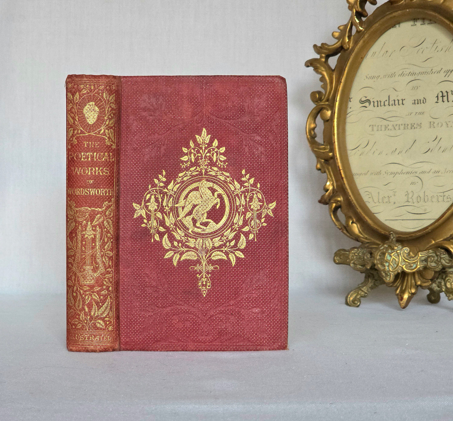 1859 The Poetical Works of William Wordsworth : Antique Illustrated Book