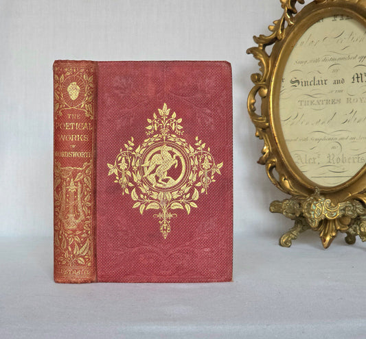 1859 The Poetical Works of William Wordsworth : Antique Illustrated Book