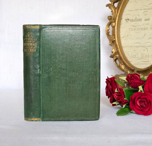 1862 Robin Hood - Ballads and Songs - Scarce Antique Pocket Sized Book