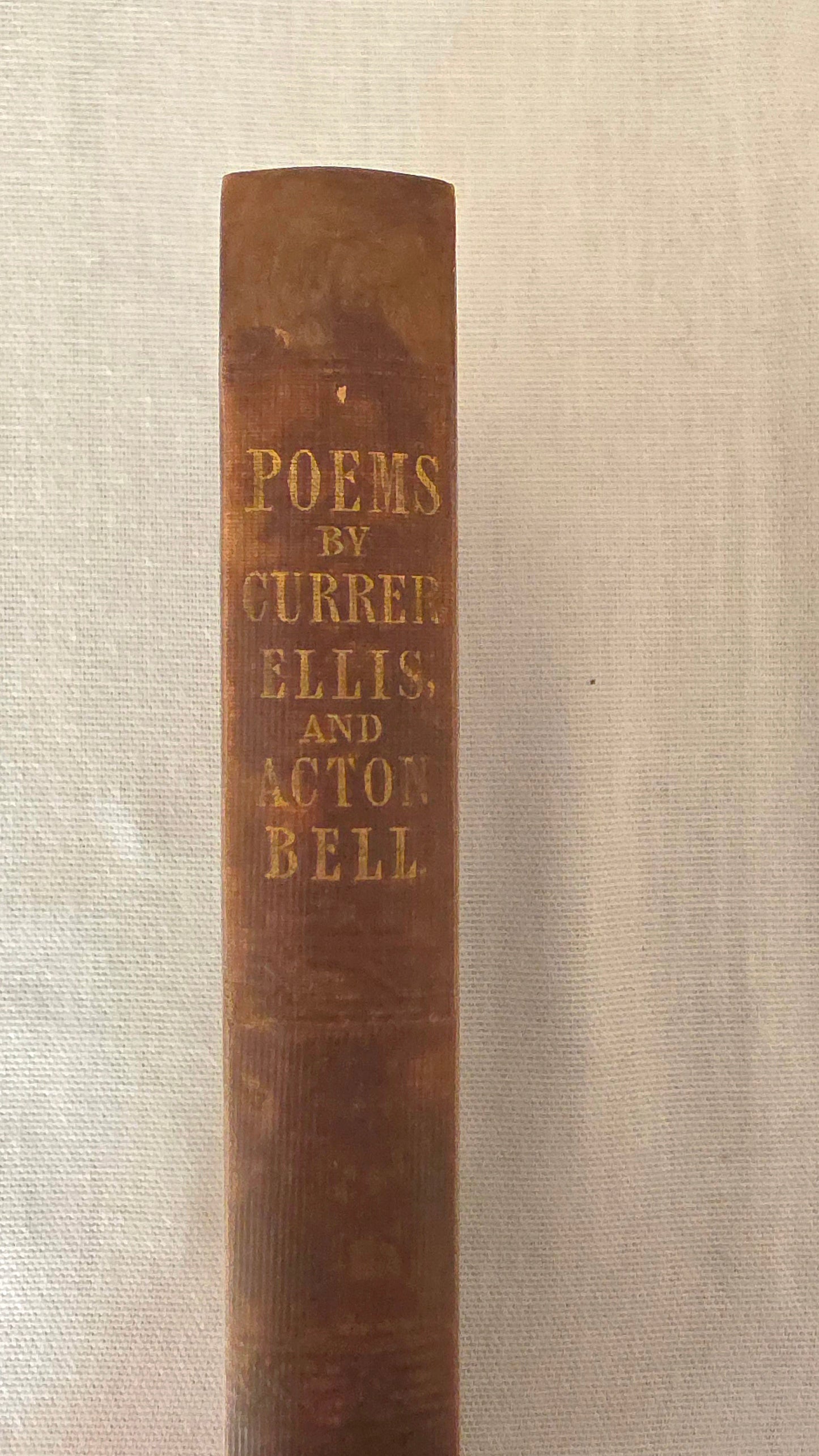 1850 FIRST EDITION Poems by Currer, Ellis and Acton Bell - Scarce Antique Brontë Book