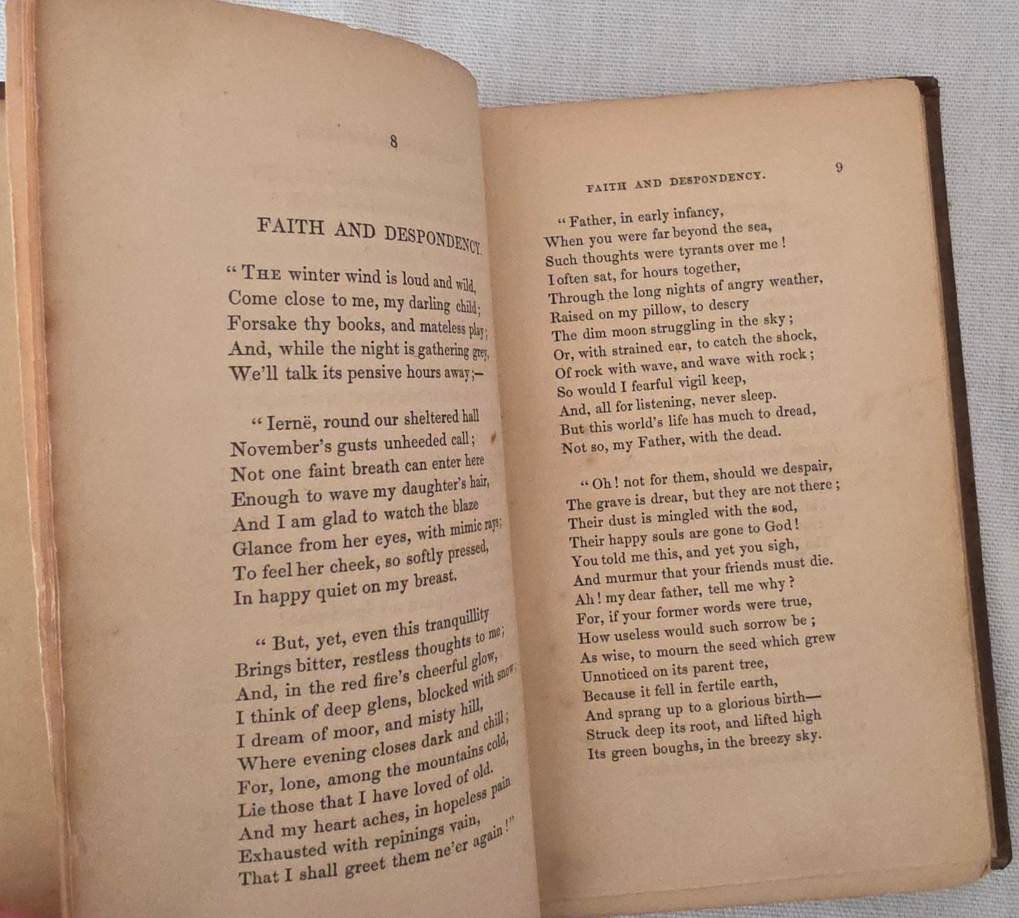 1850 FIRST EDITION Poems by Currer, Ellis and Acton Bell - Scarce Antique Brontë Book