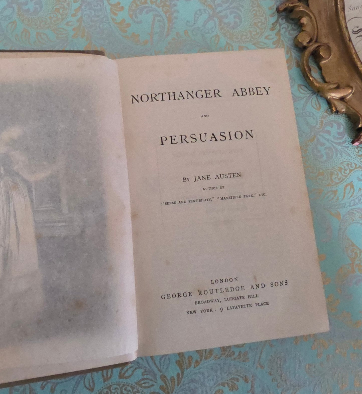 c1880 Northanger Abbey and Persuasion by Jane Austen: Scarce, Antique Book