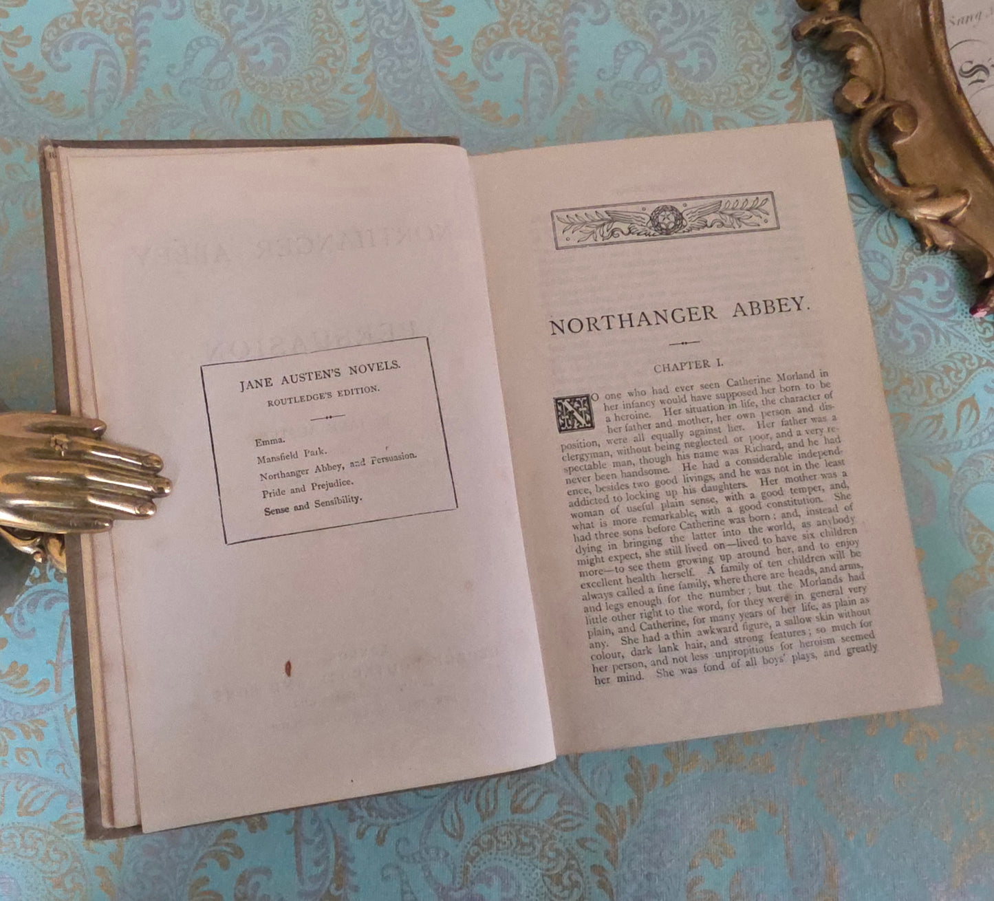 c1880 Northanger Abbey and Persuasion by Jane Austen: Scarce, Antique Book