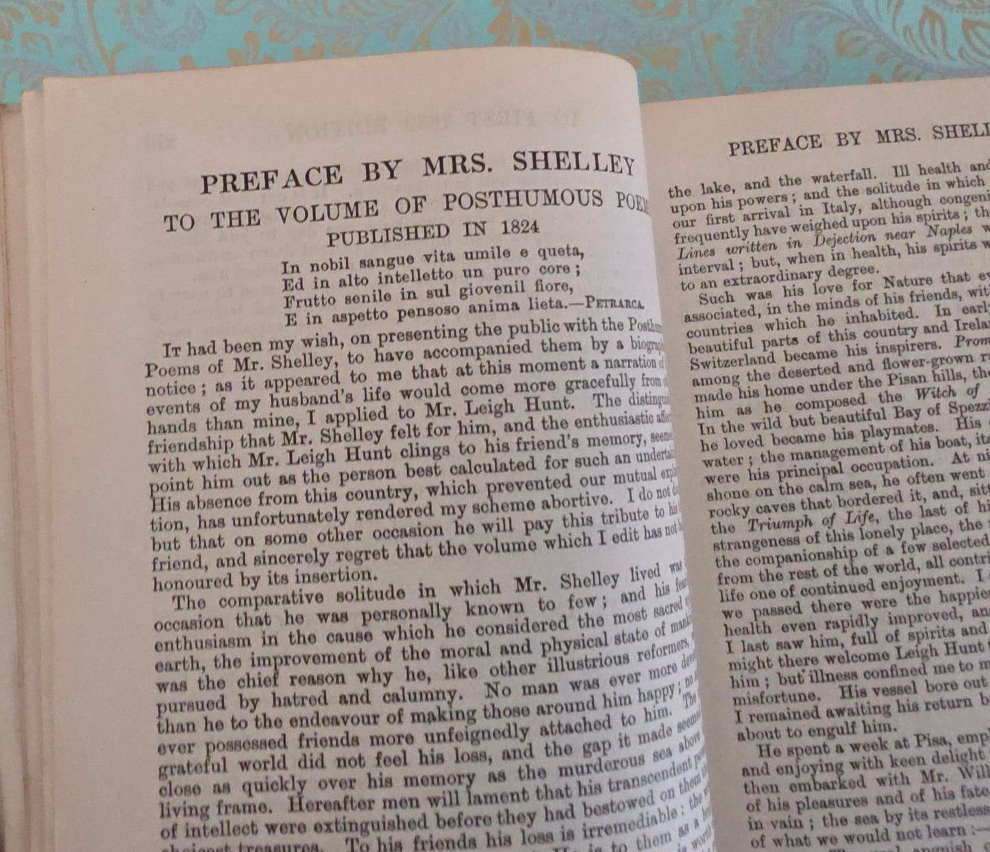 1907 Complete Poetical Works of Percy Bysshe Shelley - Vellum Bound Antique Book
