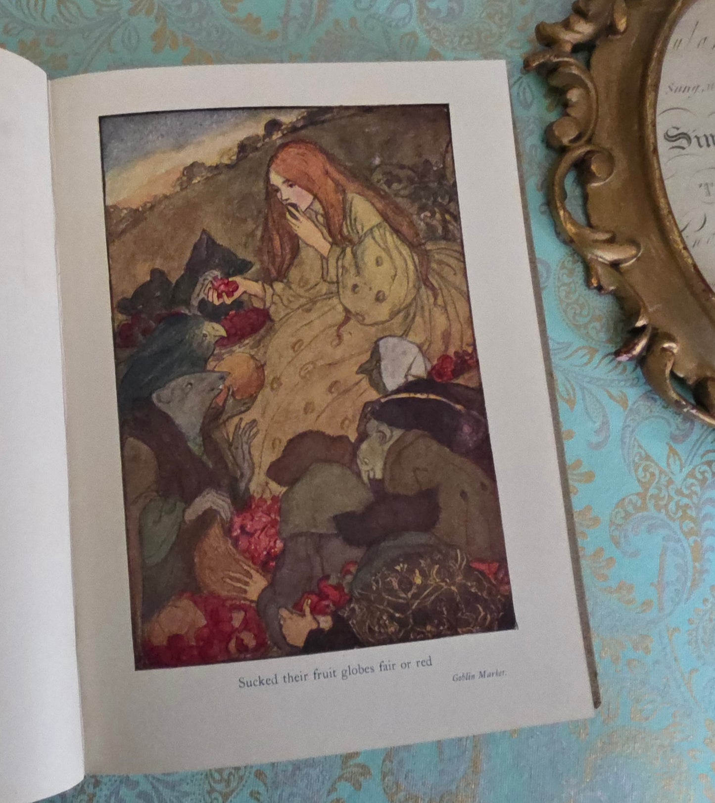 c1930 Goblin Market by Christina Rossetti : Illustrated by Florence Harrison