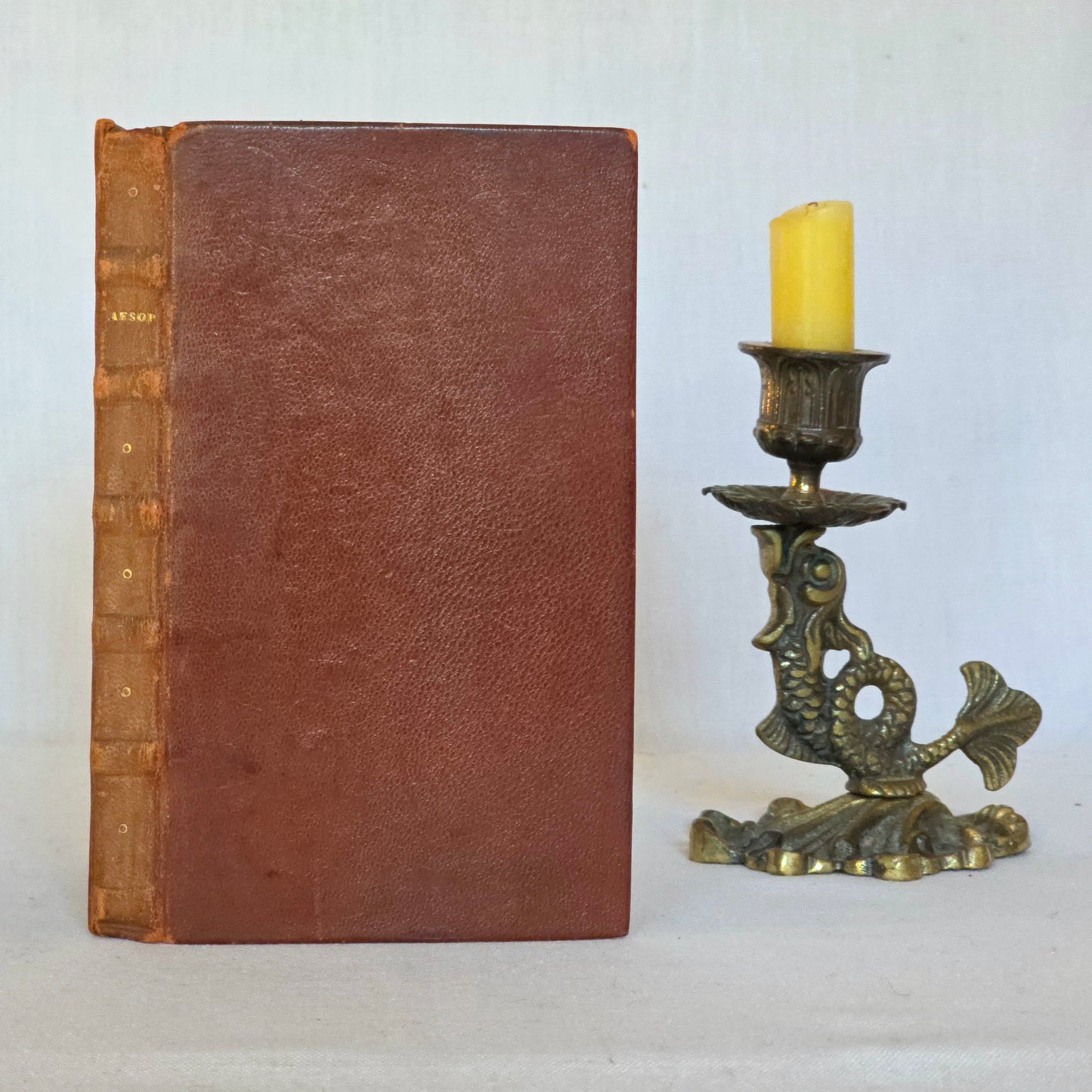 1788 Fables of Aesop - Antique, Leather Bound Book