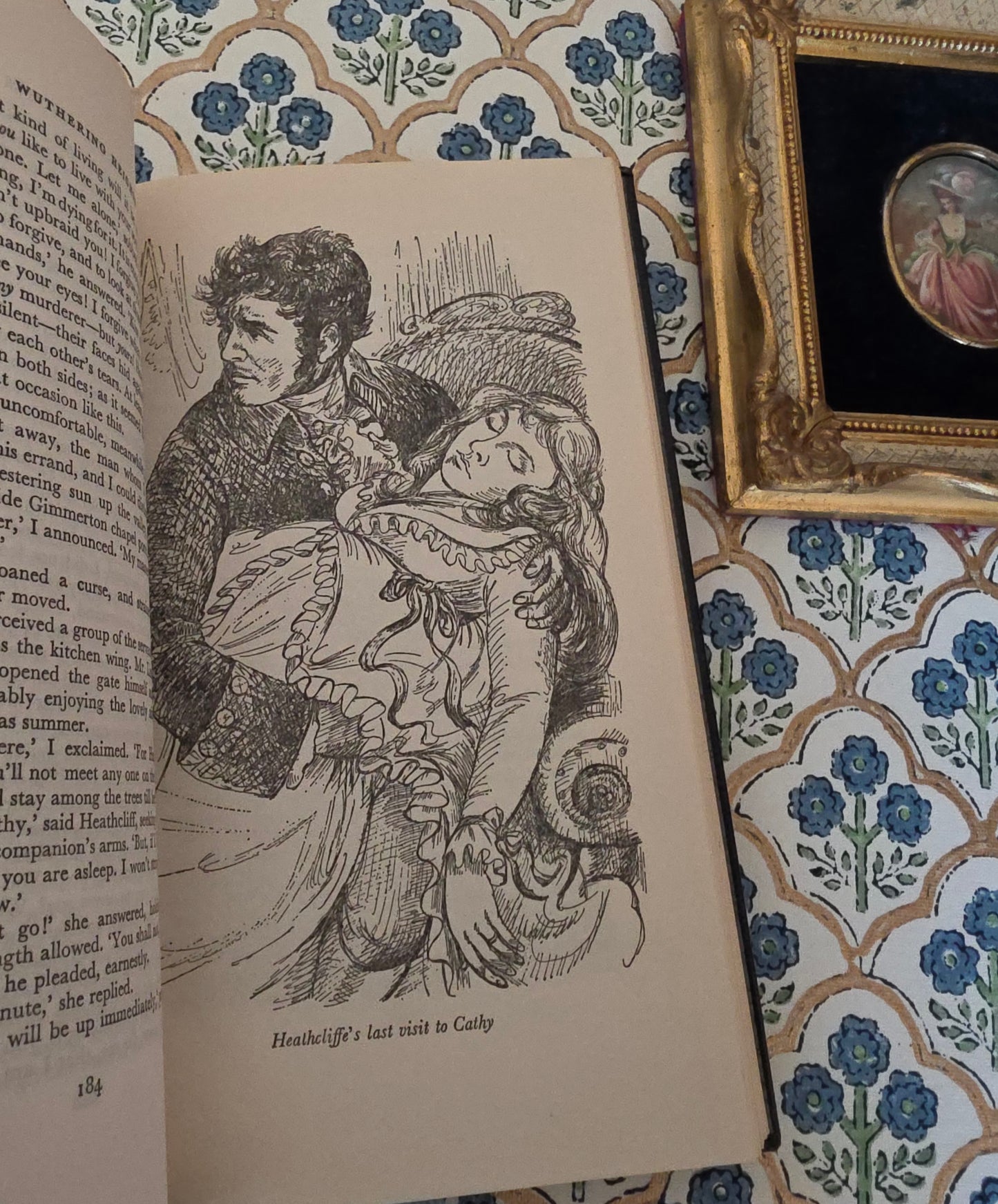 1966 Wuthering Heights by Emily Bronte : Illustrated Vintage Book