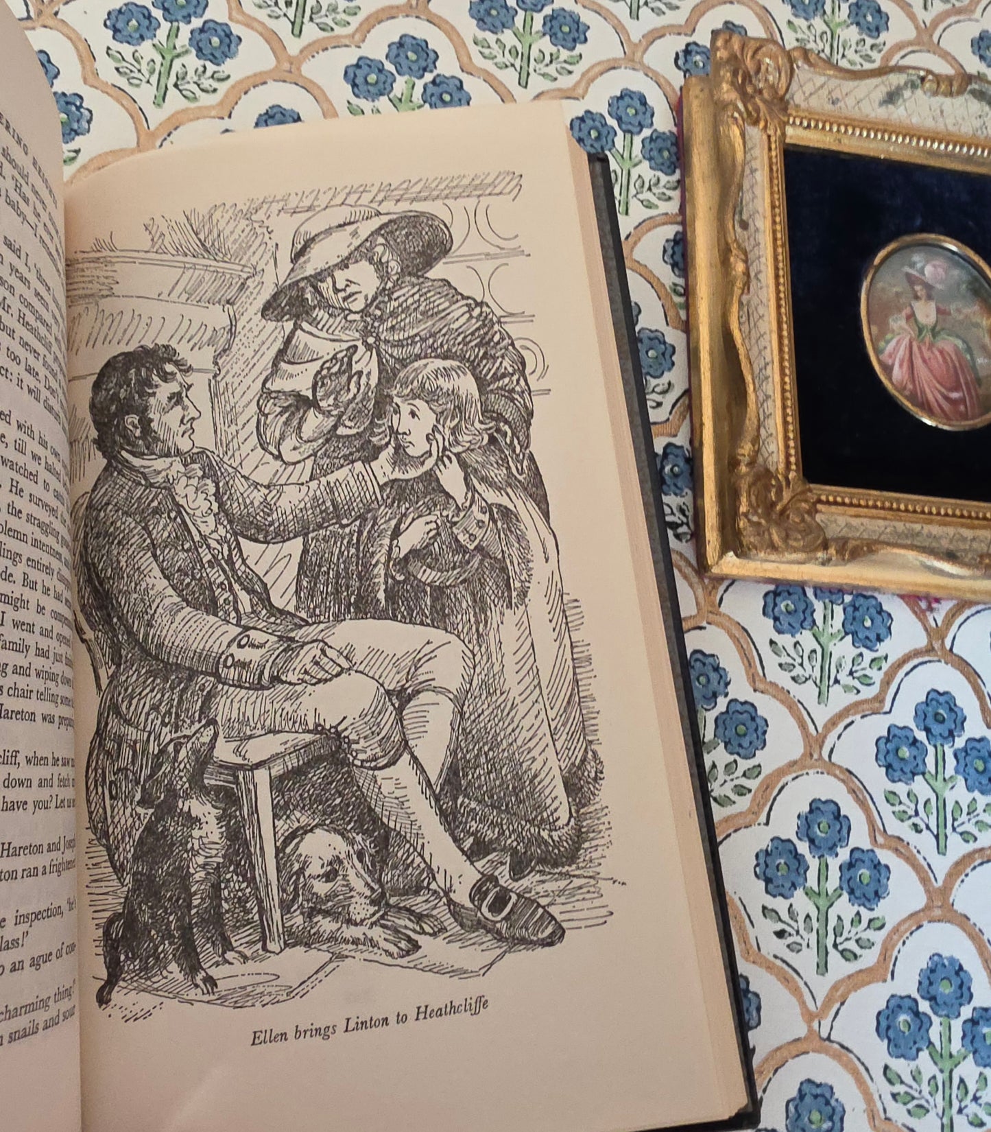 1966 Wuthering Heights by Emily Bronte : Illustrated Vintage Book