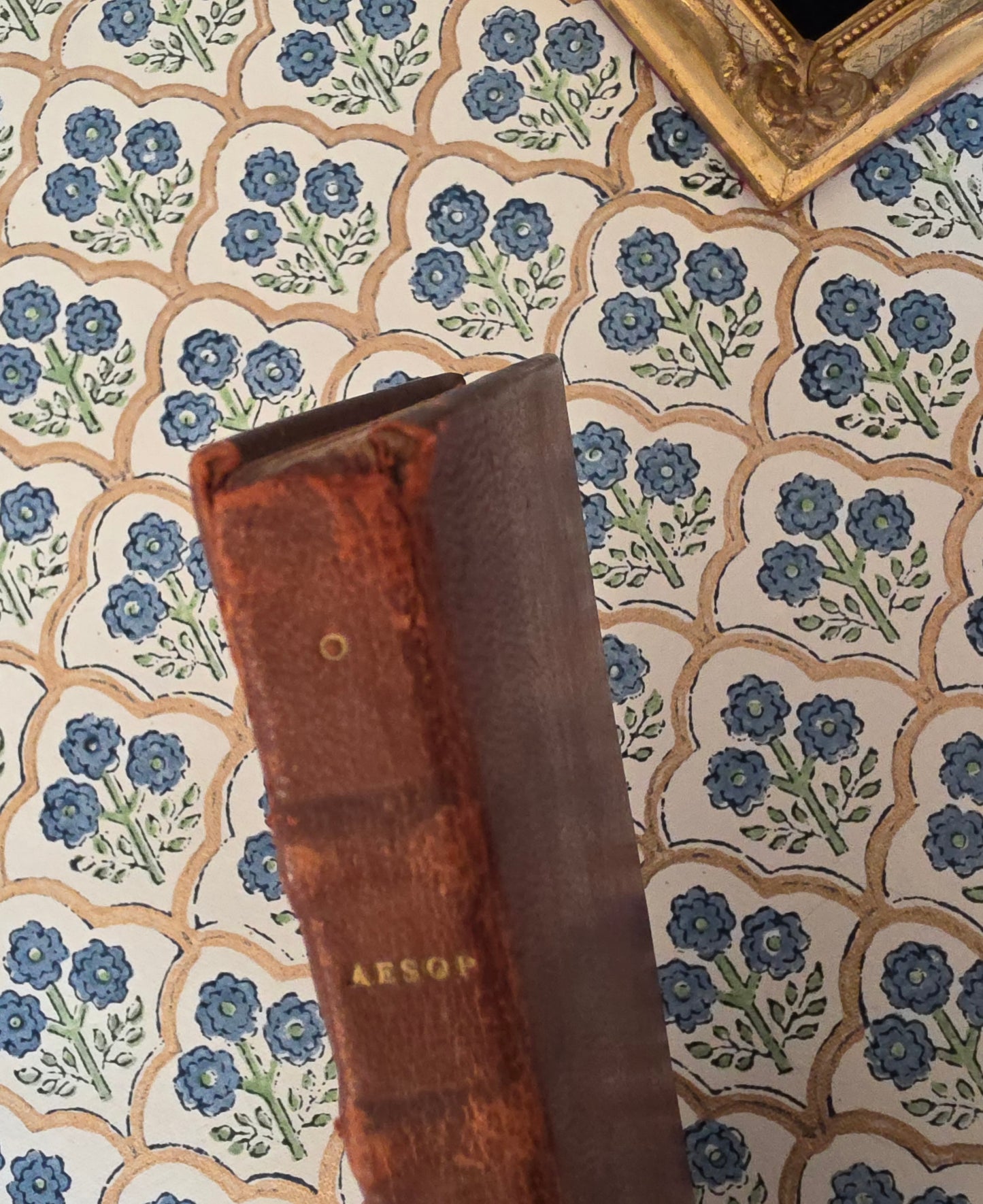 1788 Fables of Aesop - Antique, Leather Bound Book