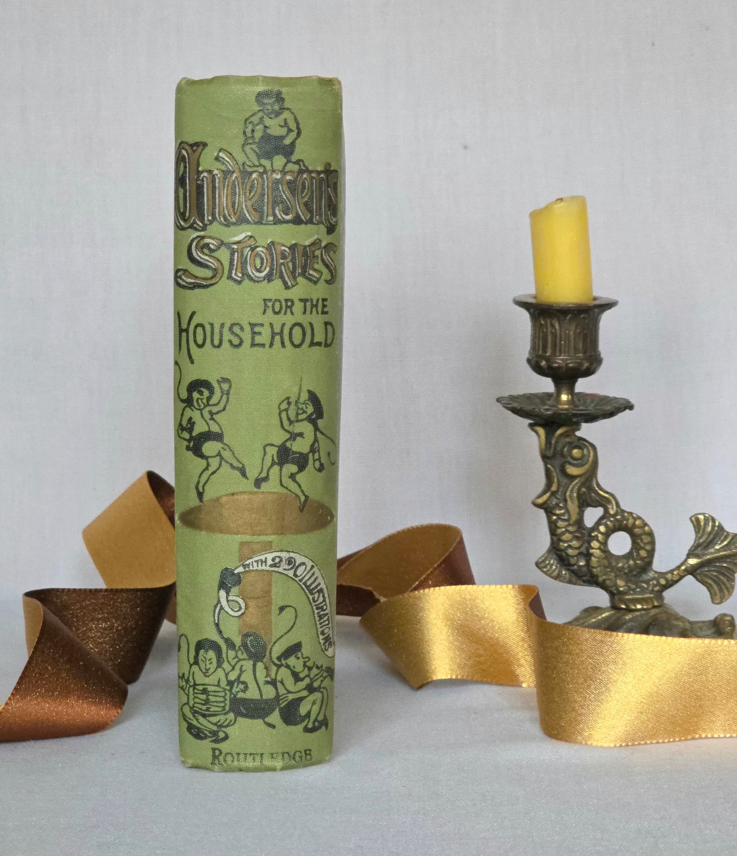 1880s Andersen's Stories For the Household / Antique Illustrated Decorative Book