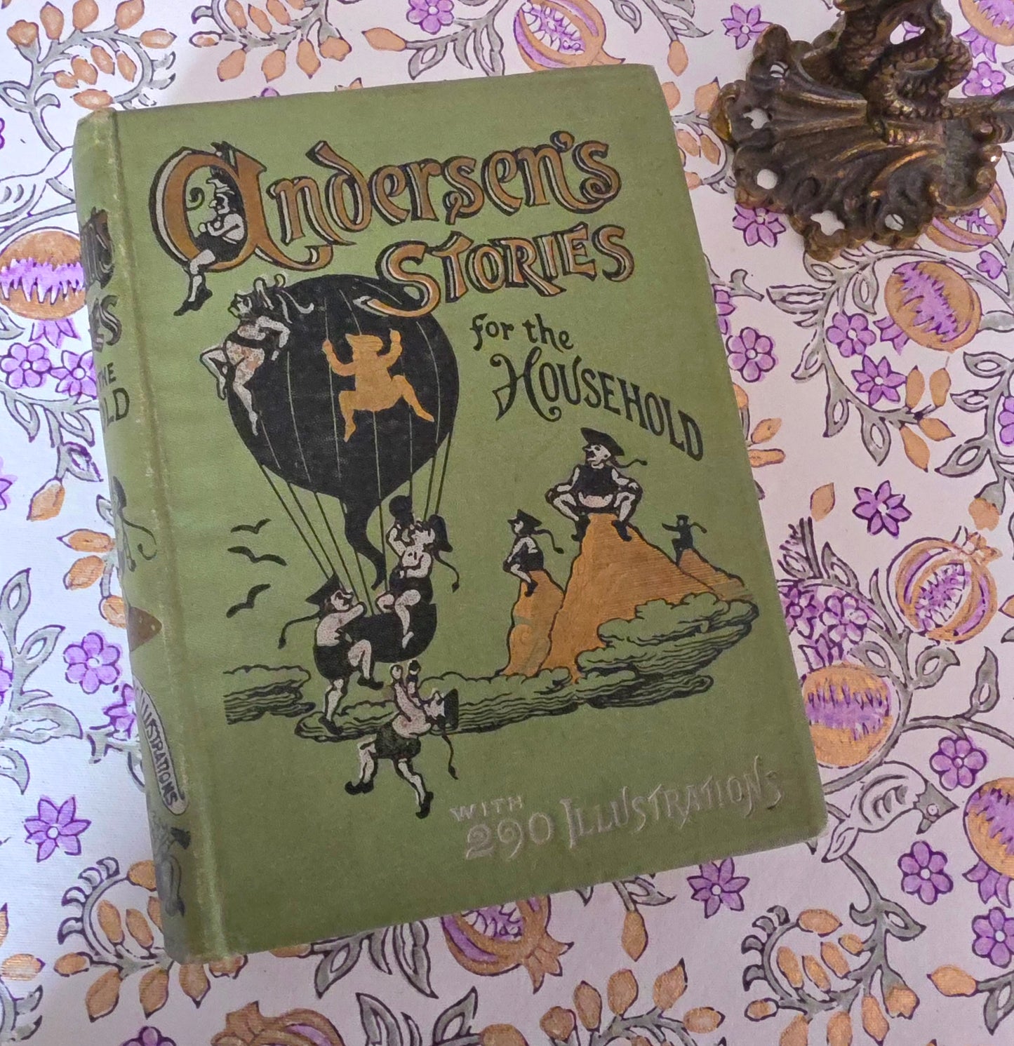 1880s Andersen's Stories For the Household / Antique Illustrated Decorative Book