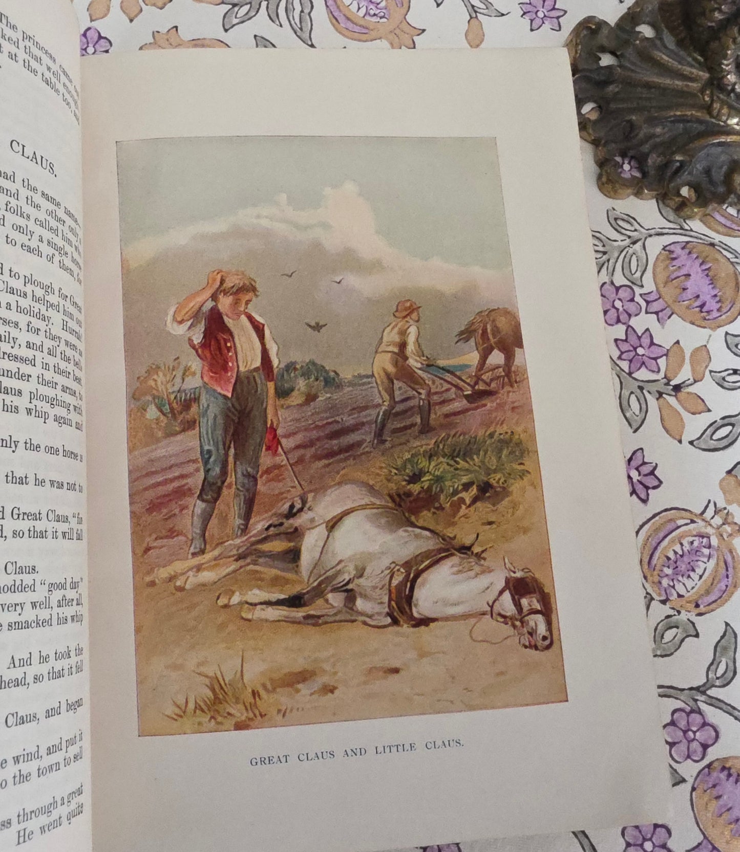 1880s Andersen's Stories For the Household / Antique Illustrated Decorative Book