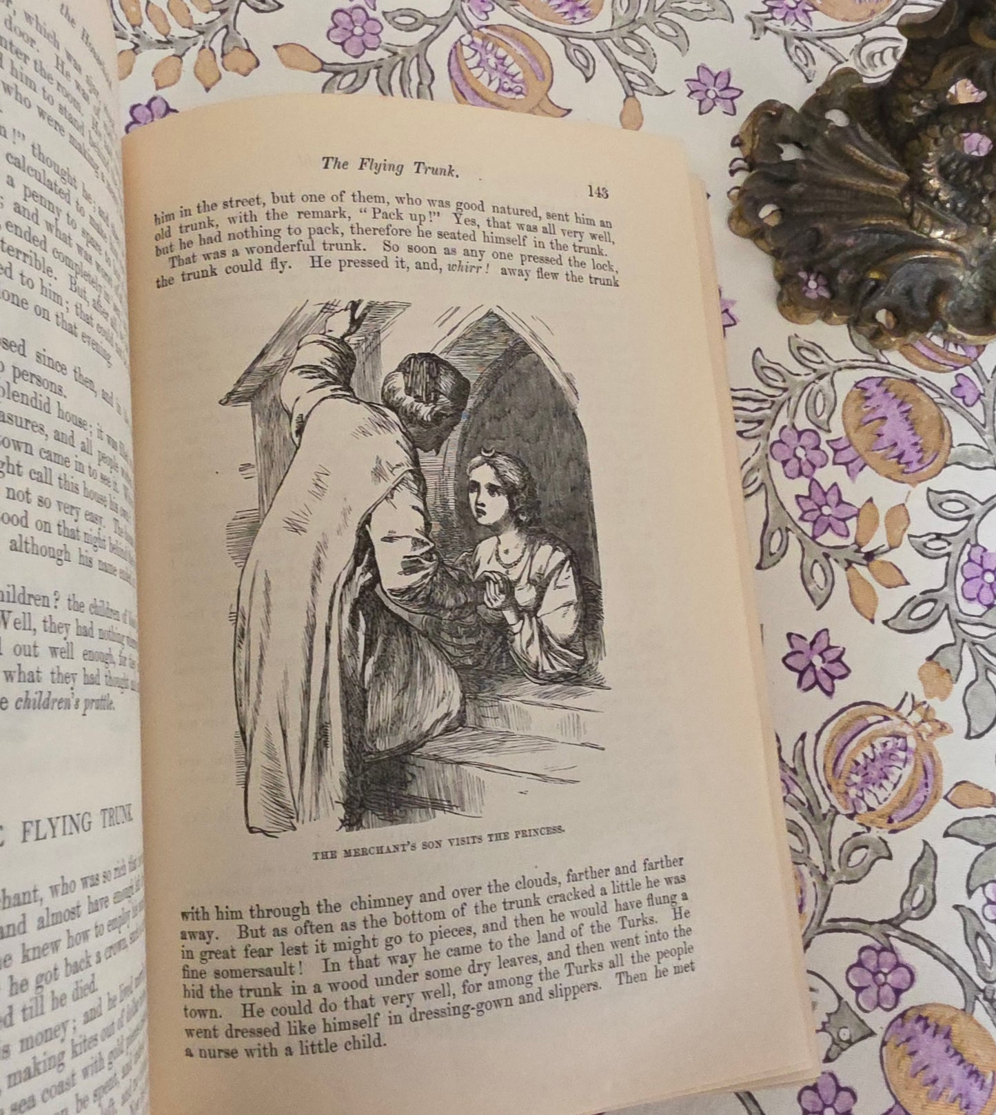 1880s Andersen's Stories For the Household / Antique Illustrated Decorative Book